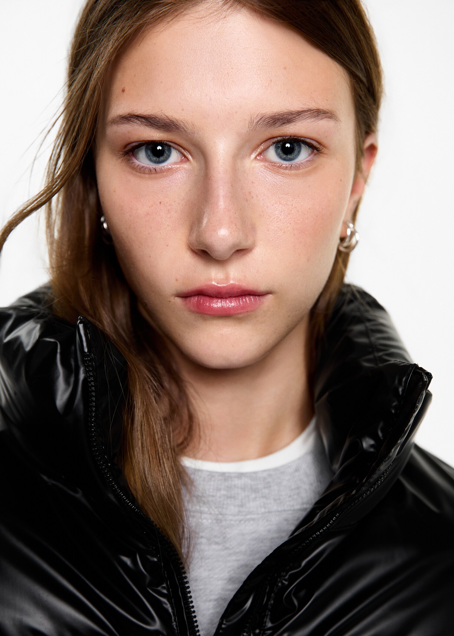 Metallic puffer jacket - Details of the article 1