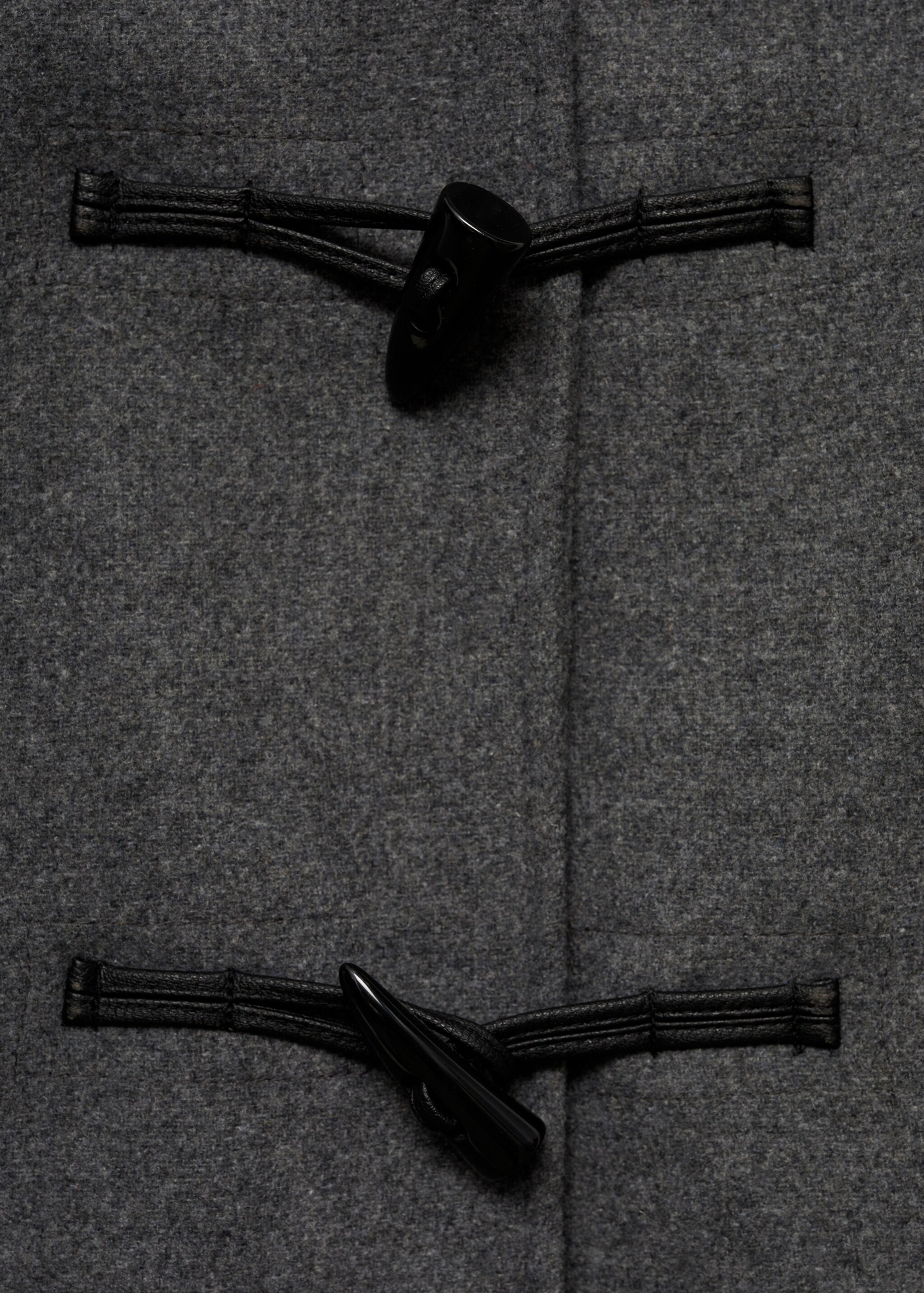 Abric caputxa llana alamares - Detall de l'article 8, Gris. Ref: 77035632-00.