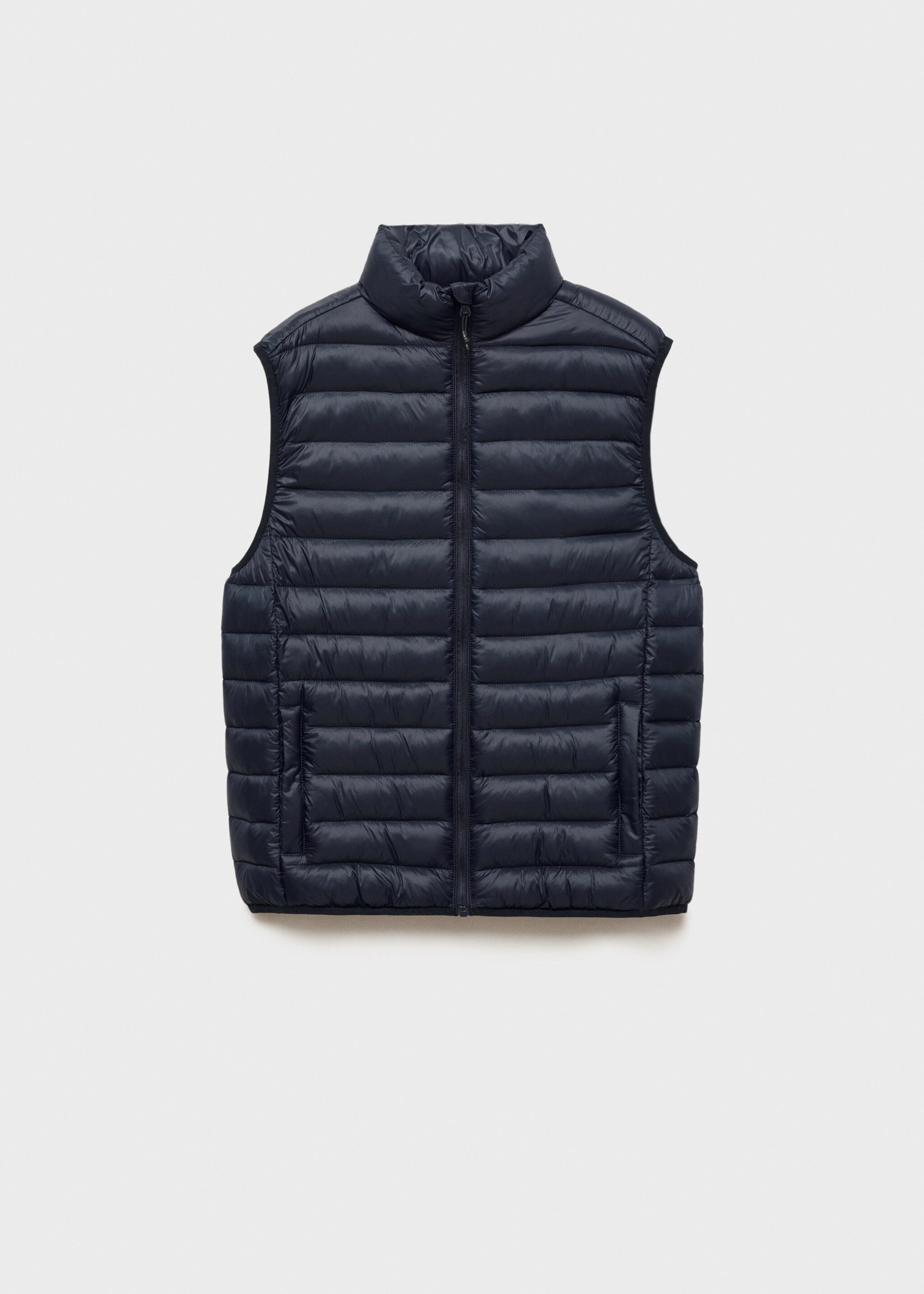 Quilted gilet - Article without model, Dark Navy. Ref: 77035634-00.