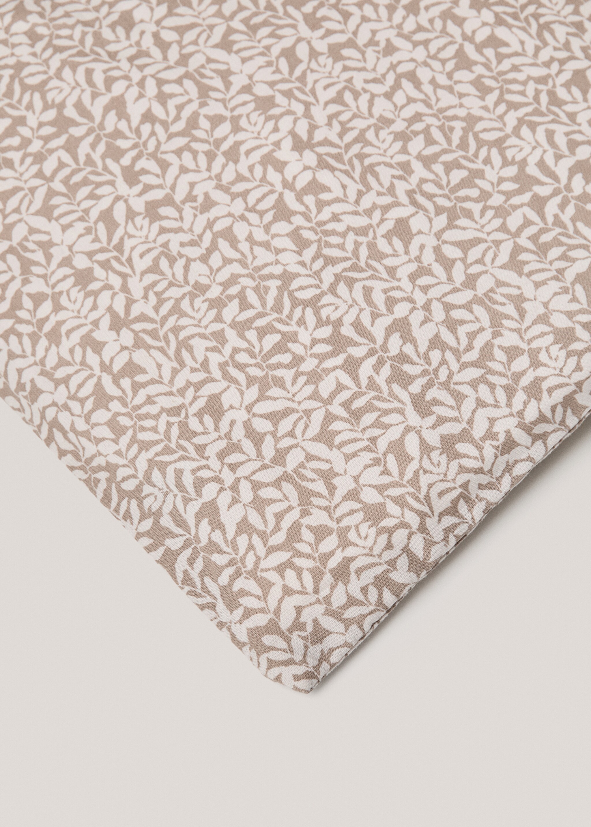 Funda nòrdica estampat microflors llit 150cm - Detall de l'article 1, Marró mitjà. Ref: 77035635-00.