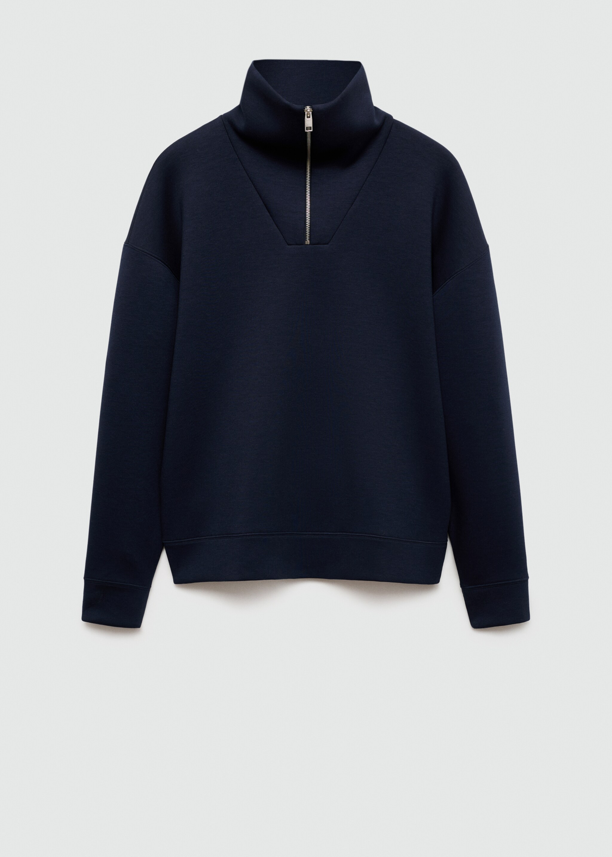 Sudadera cuello cremallera relaxed fit - Artículo sin modelo