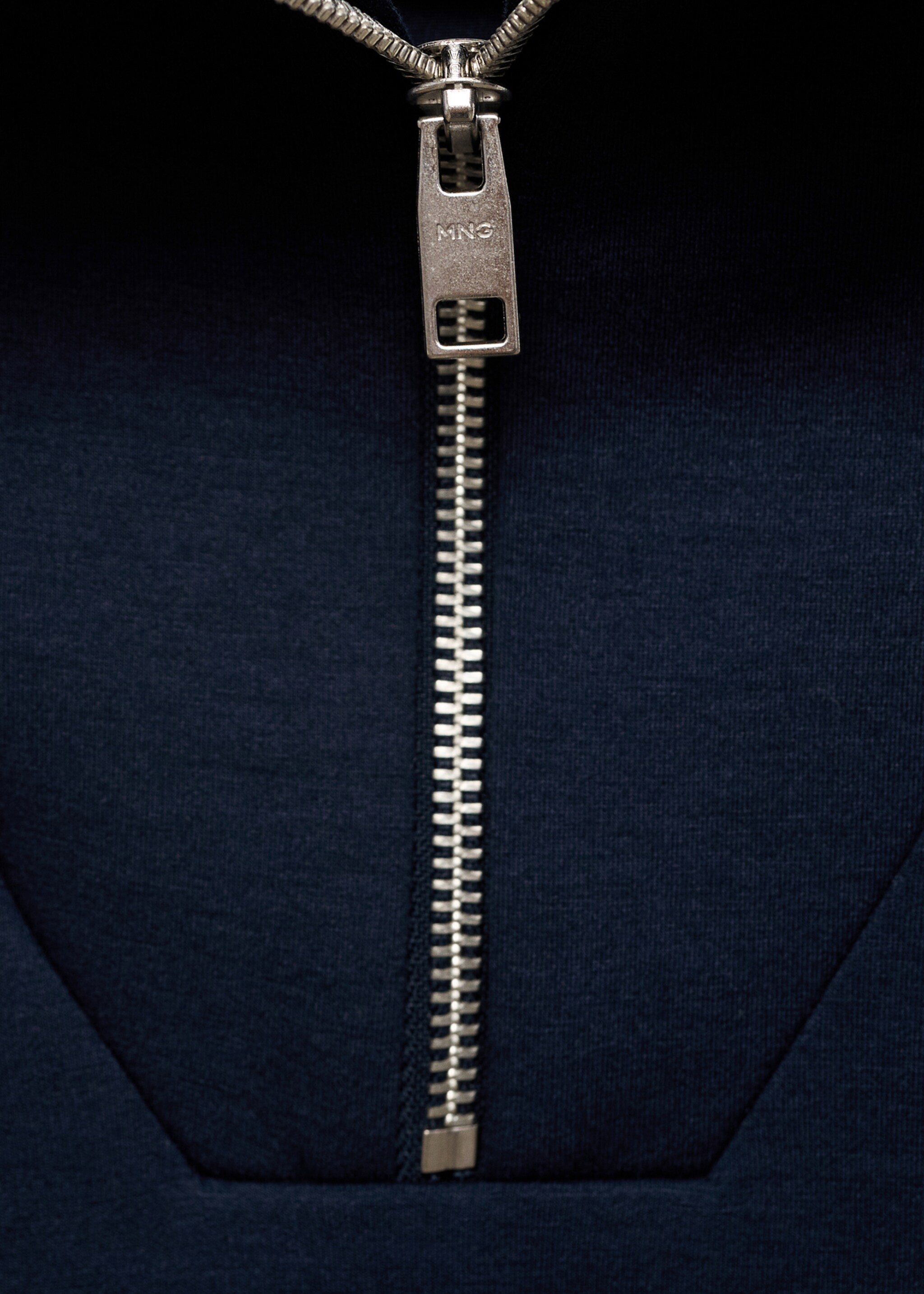 Sudadera cuello cremallera relaxed fit - Detalle del artículo 8