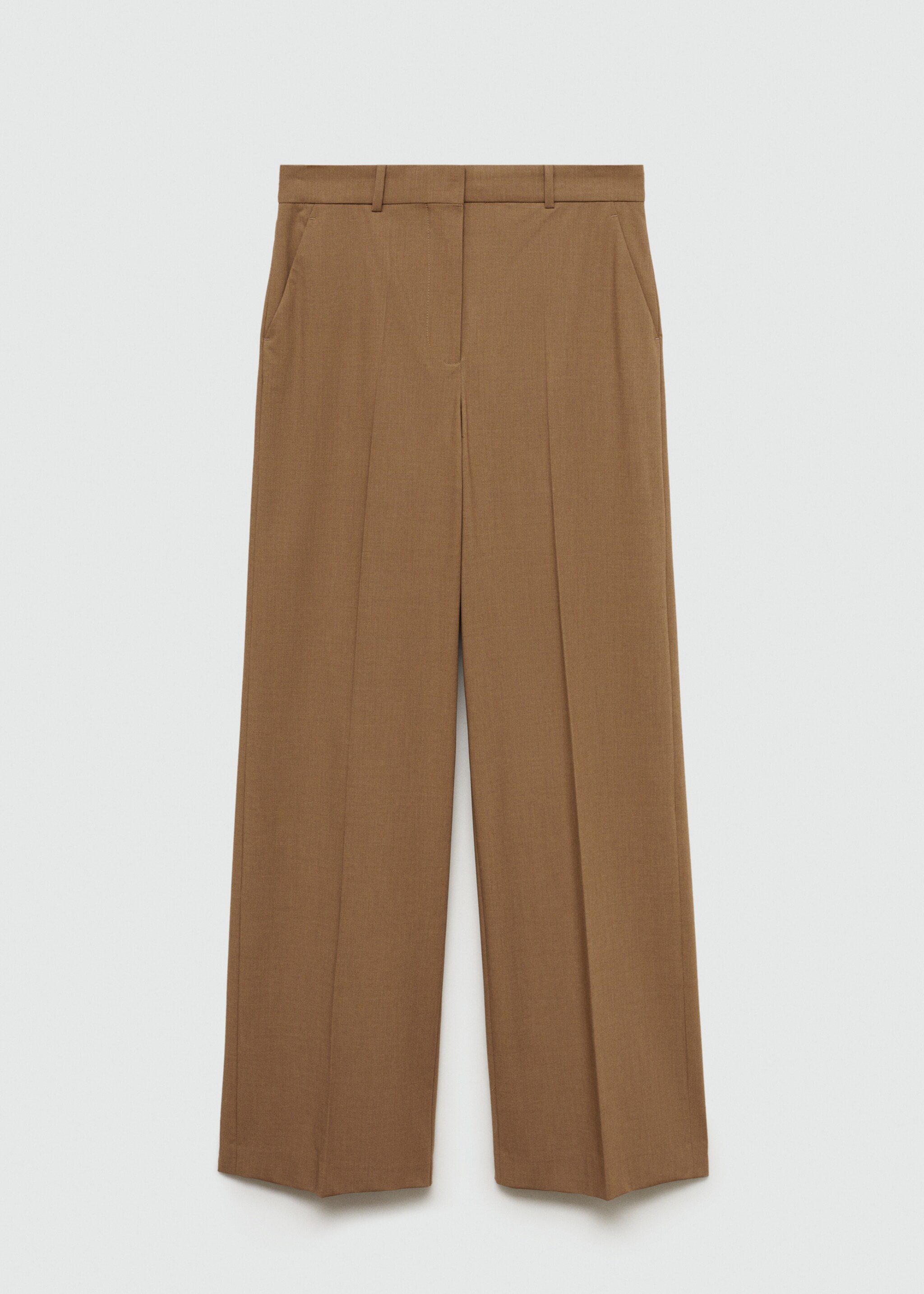 Pantalon costume pinces - Article sans modèle, Marron moyen. Ref: 77035651-00.