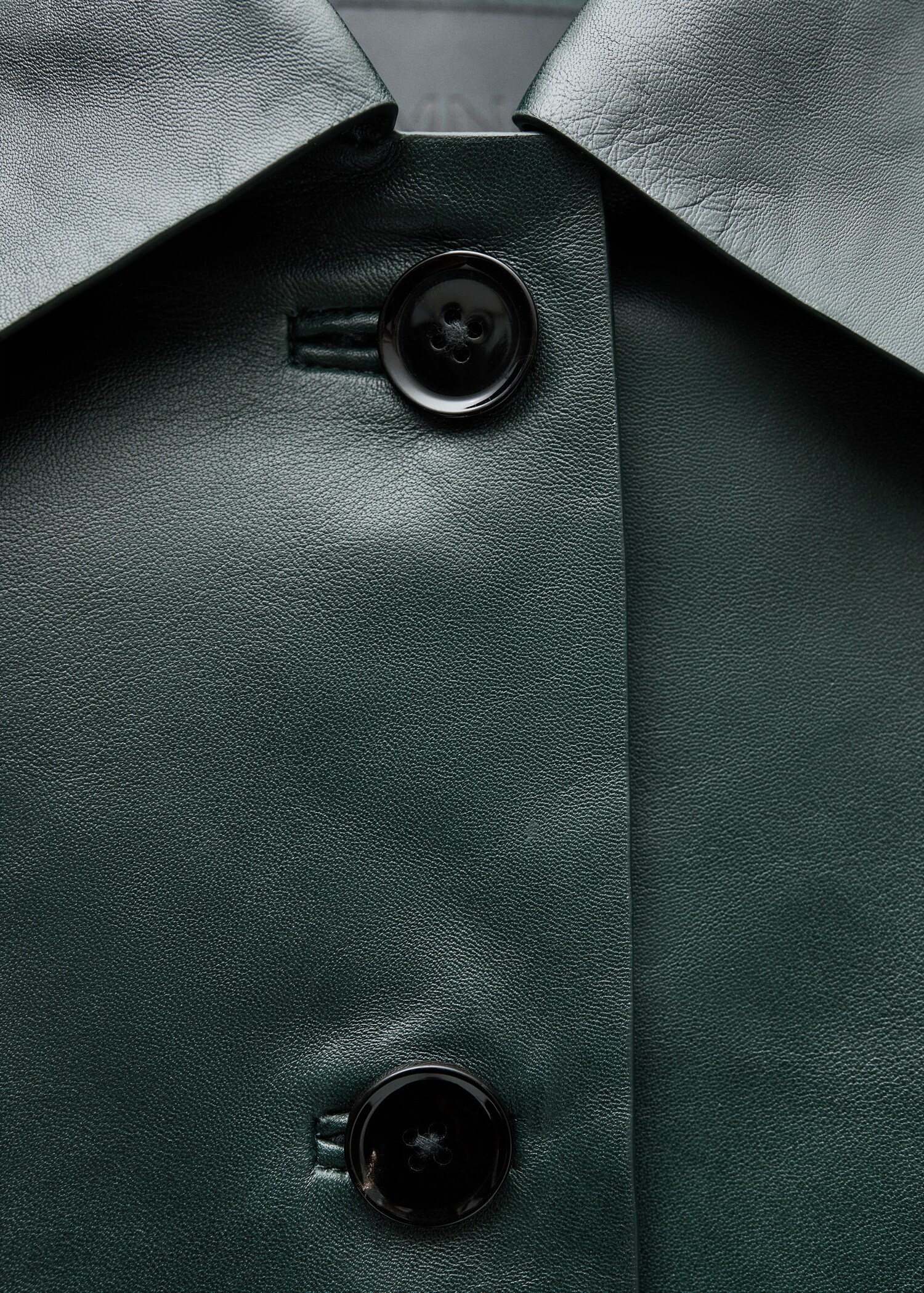 Buttoned leather jacket - Details of the article 8