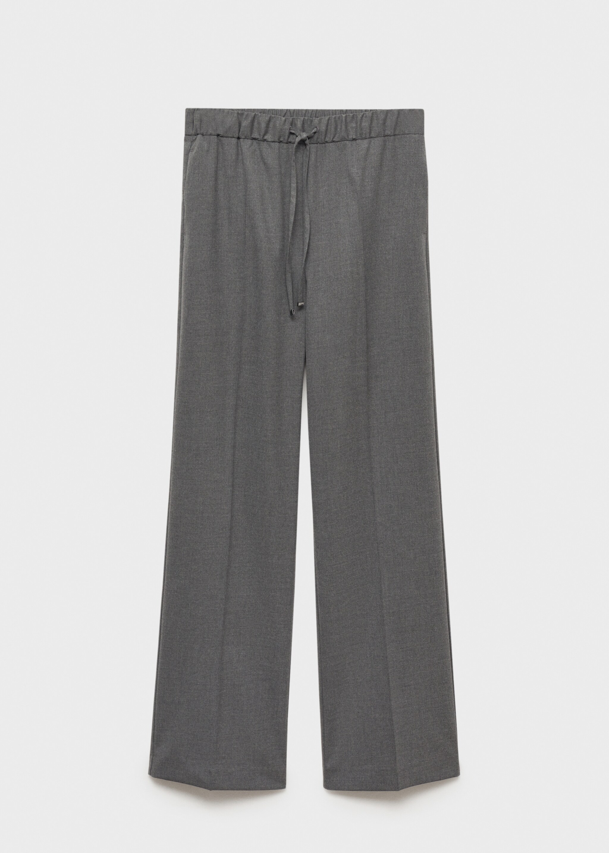 Pantalón recto cintura elástica - Artículo sin modelo, Gris. Ref: 77035663-00.