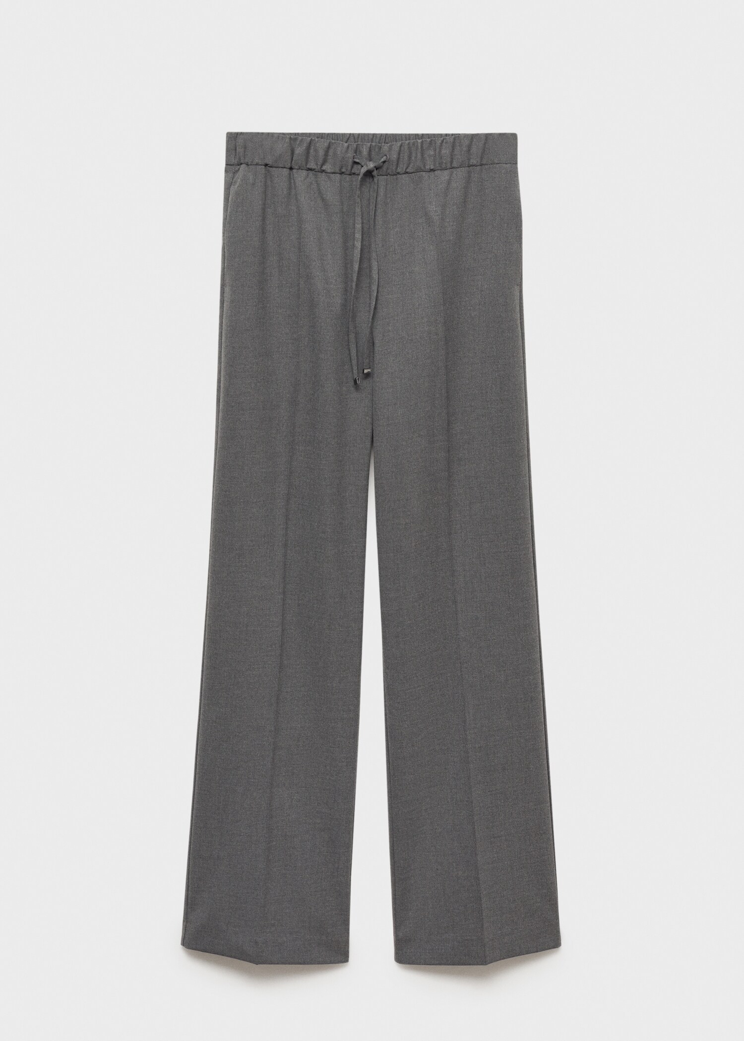 Straight-fit trousers with elastic waist - Article without model