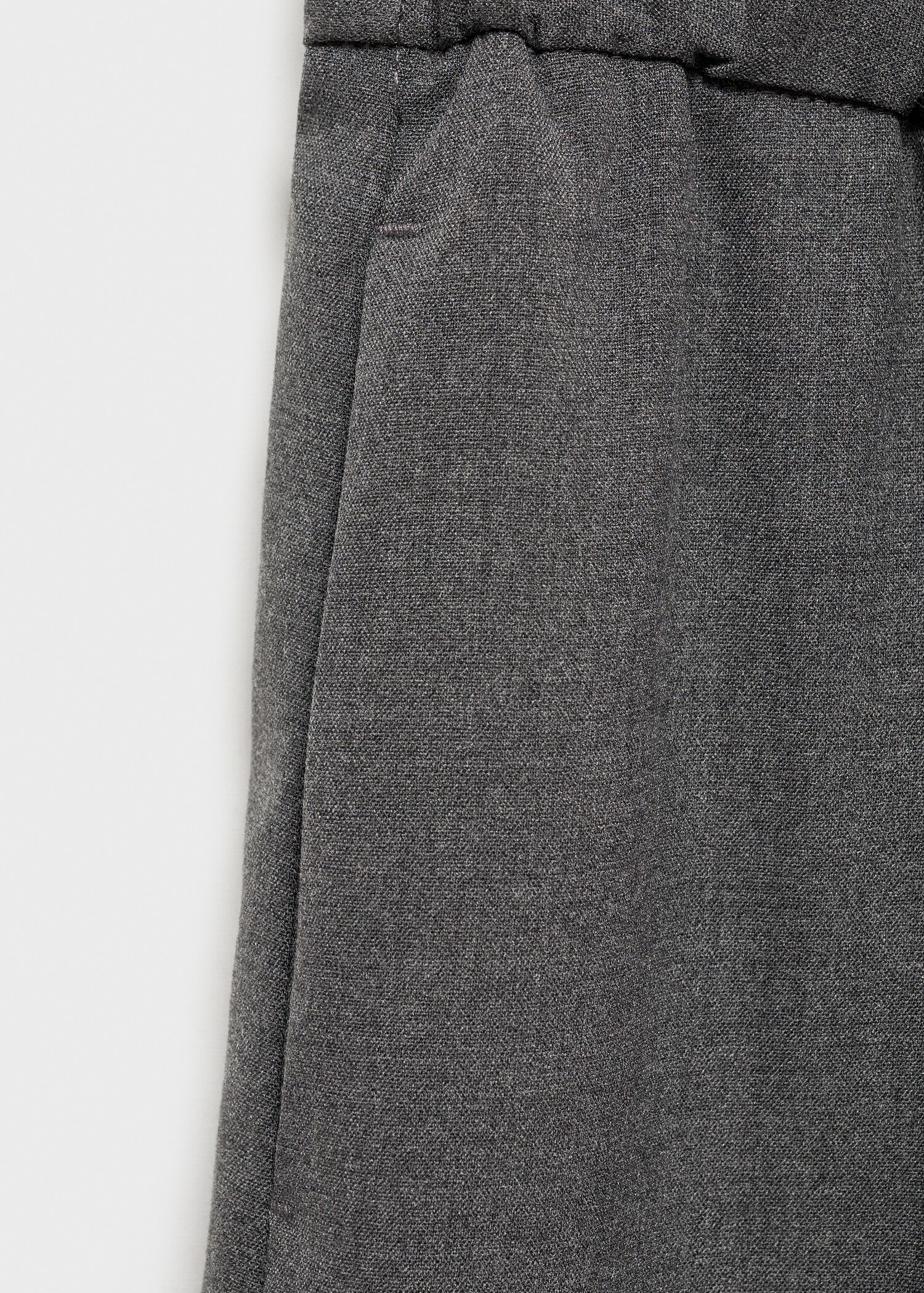 Straight-fit trousers with elastic waist - Details of the article 0