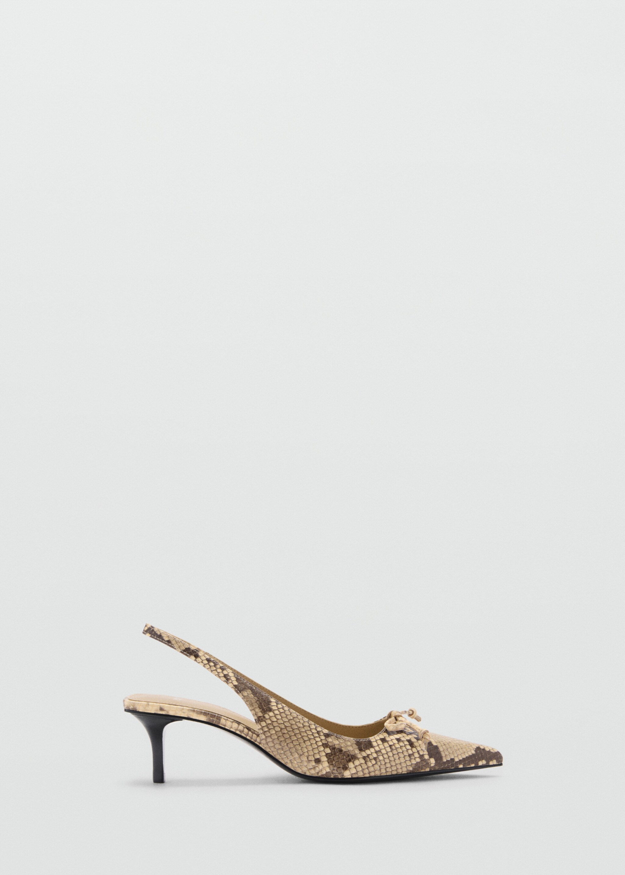 Chaussures kitten heel détail nœud - Article sans modèle, Beige. Ref: 77035664-00.