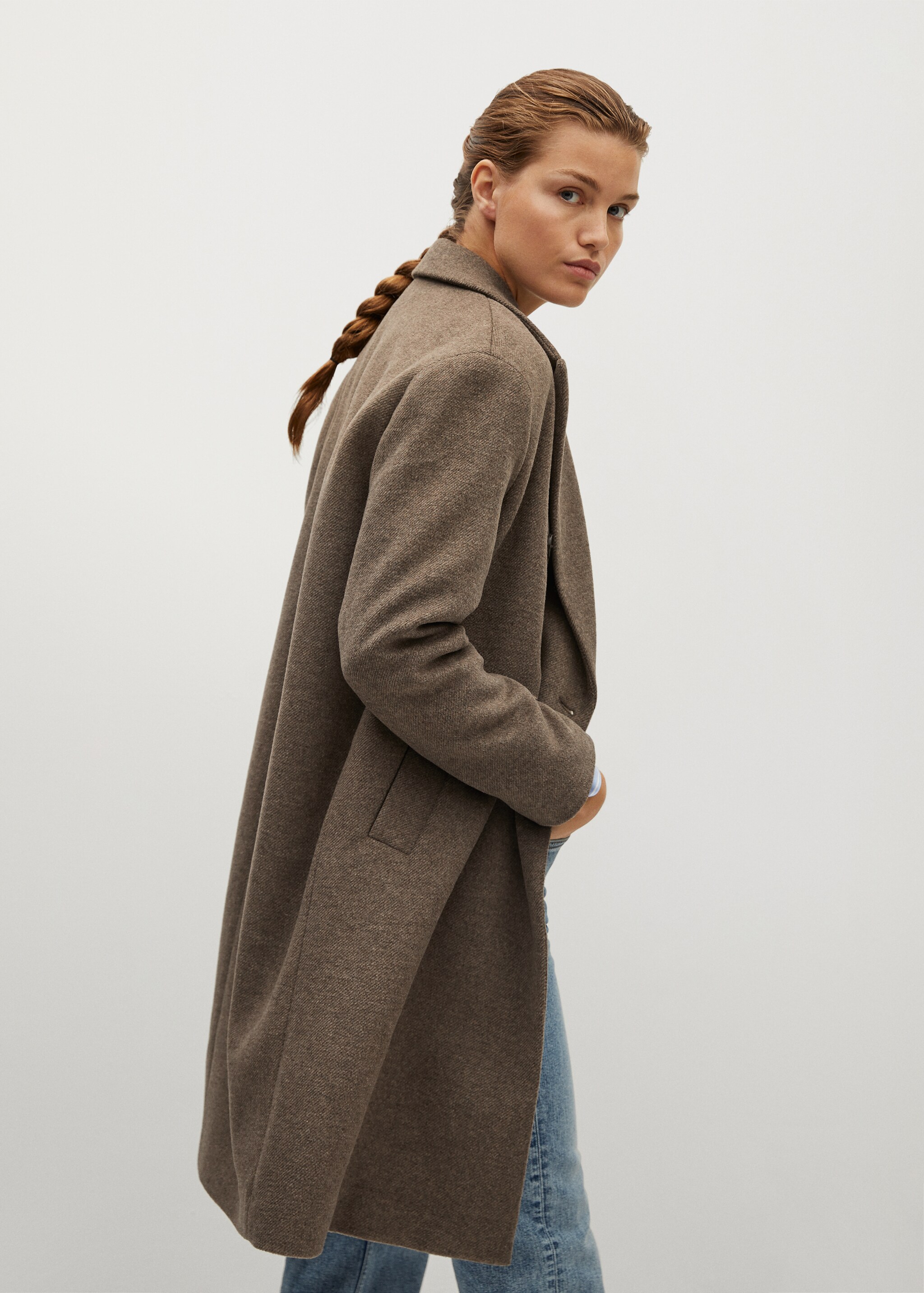 Buttoned wool coat - Details of the article 2
