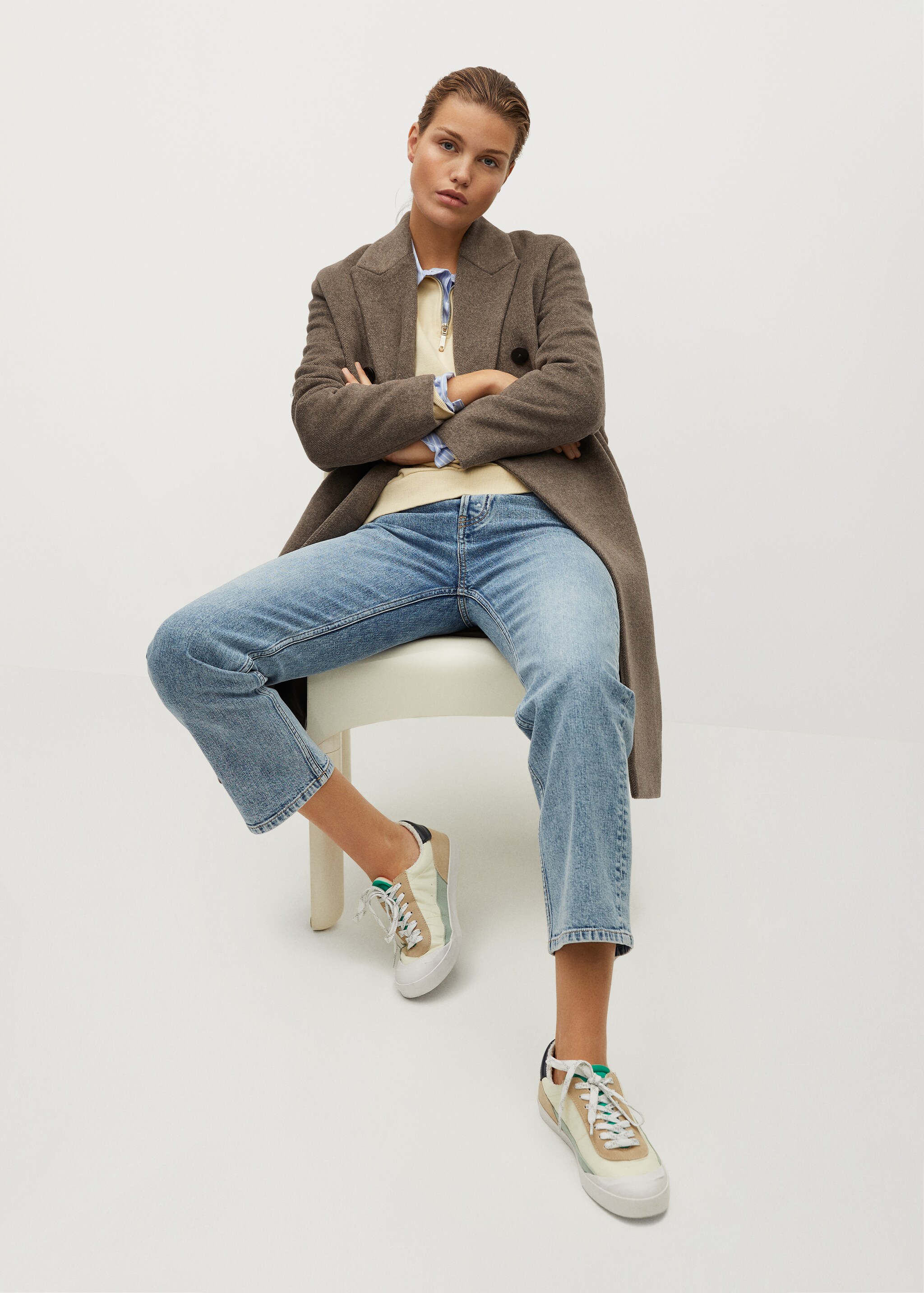 Buttoned wool coat - Details of the article 4