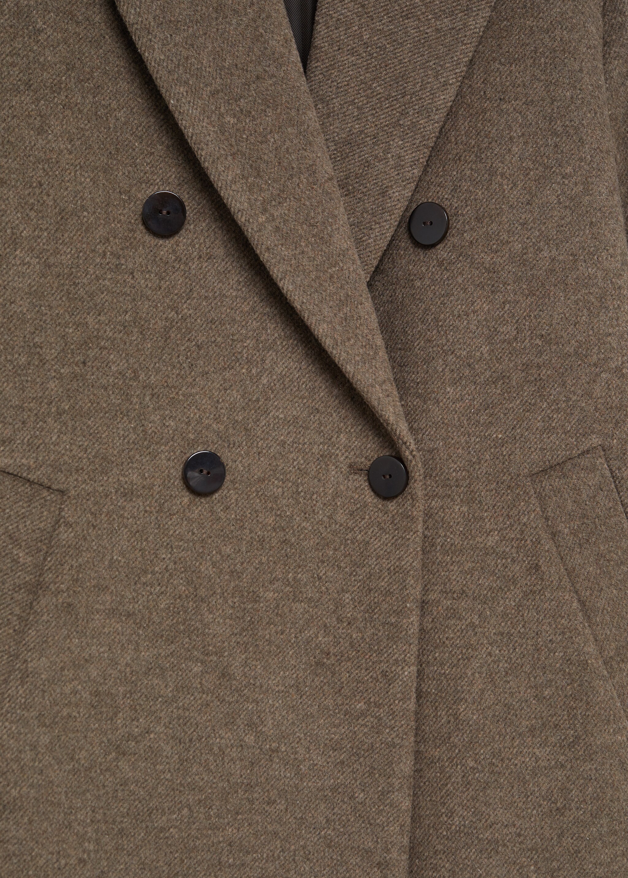 Buttoned wool coat - Details of the article 8