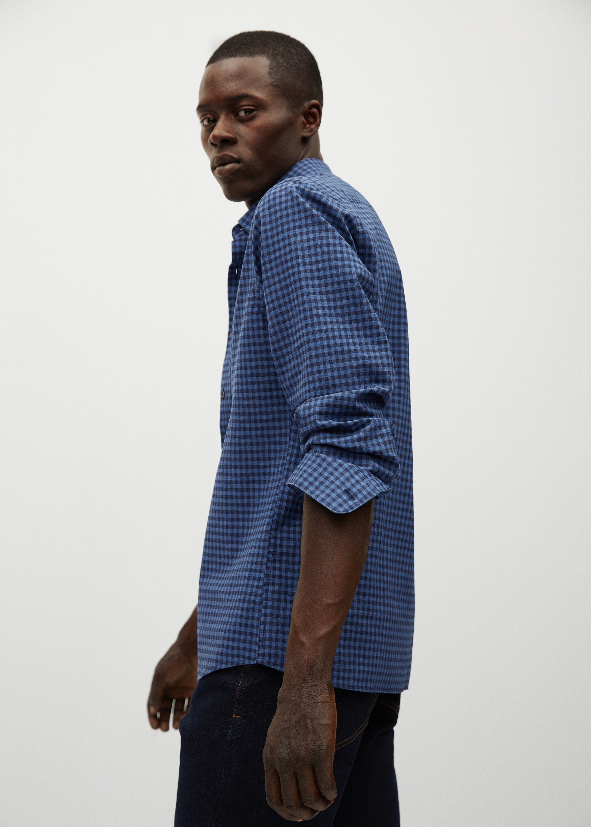 Camisa slim fit cuadro vichy - Detalle del artículo 2