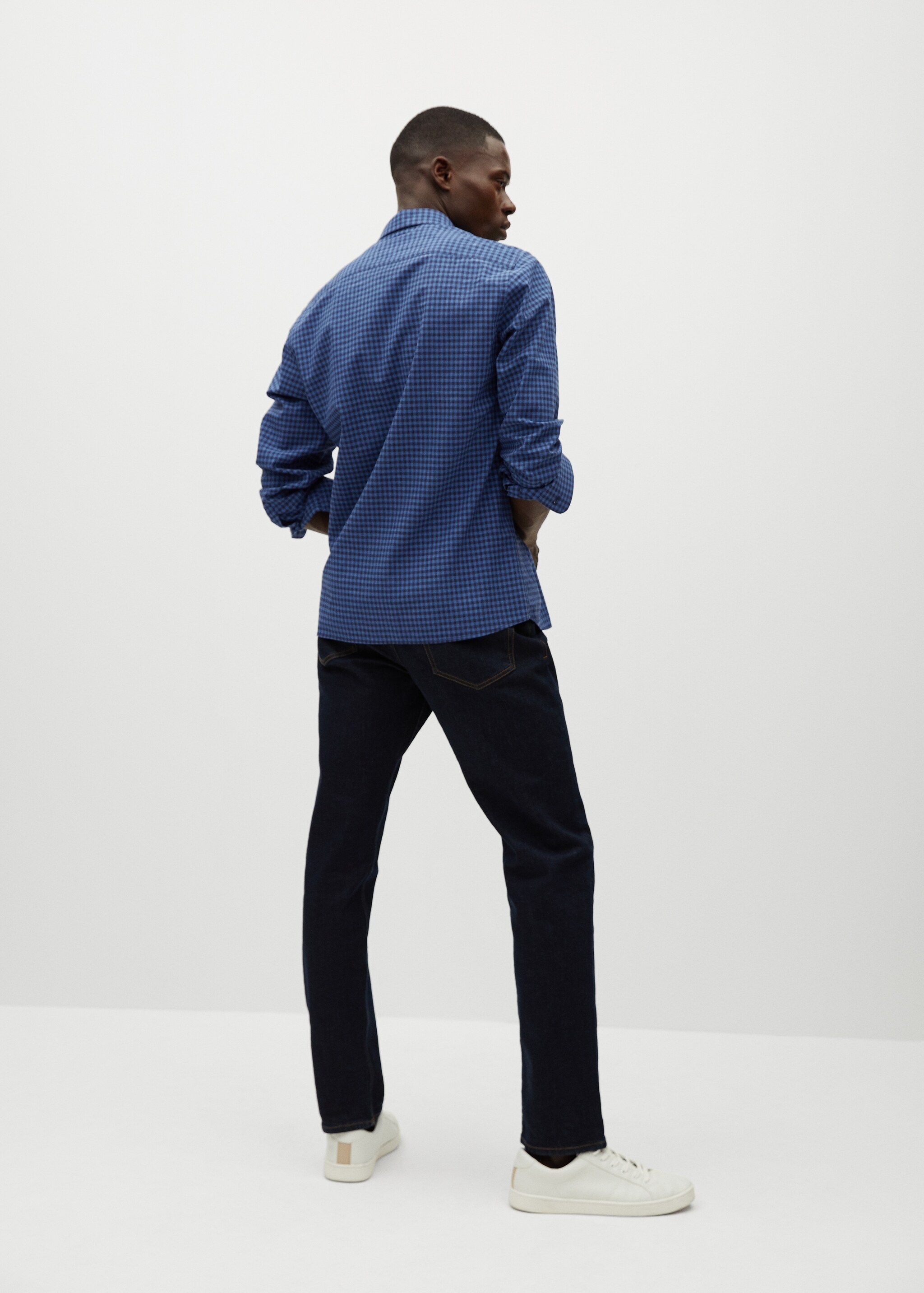 Camisa slim fit cuadro vichy - Reverso del artículo