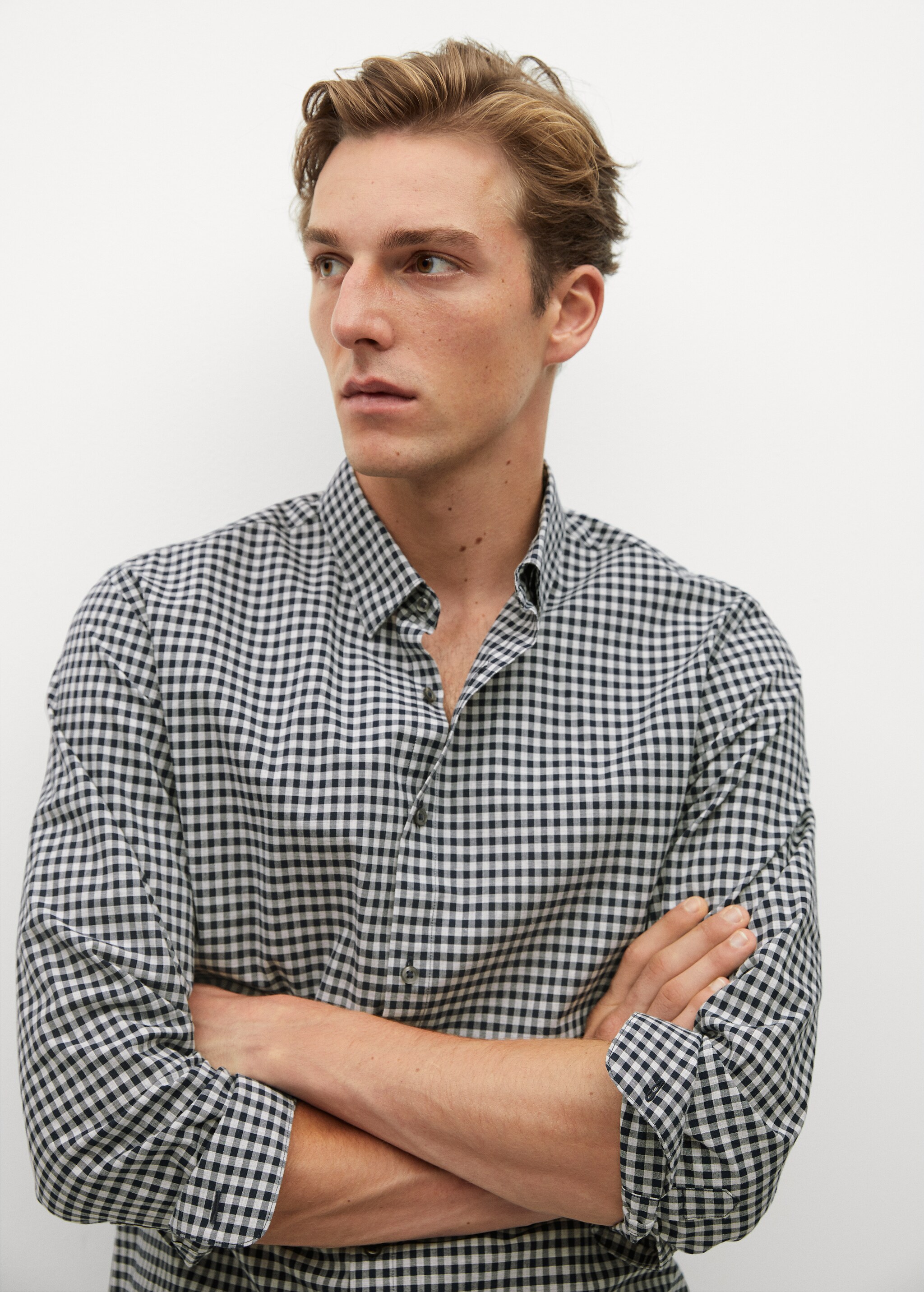 Camisa slim fit cuadro vichy - Detalle del artículo 2