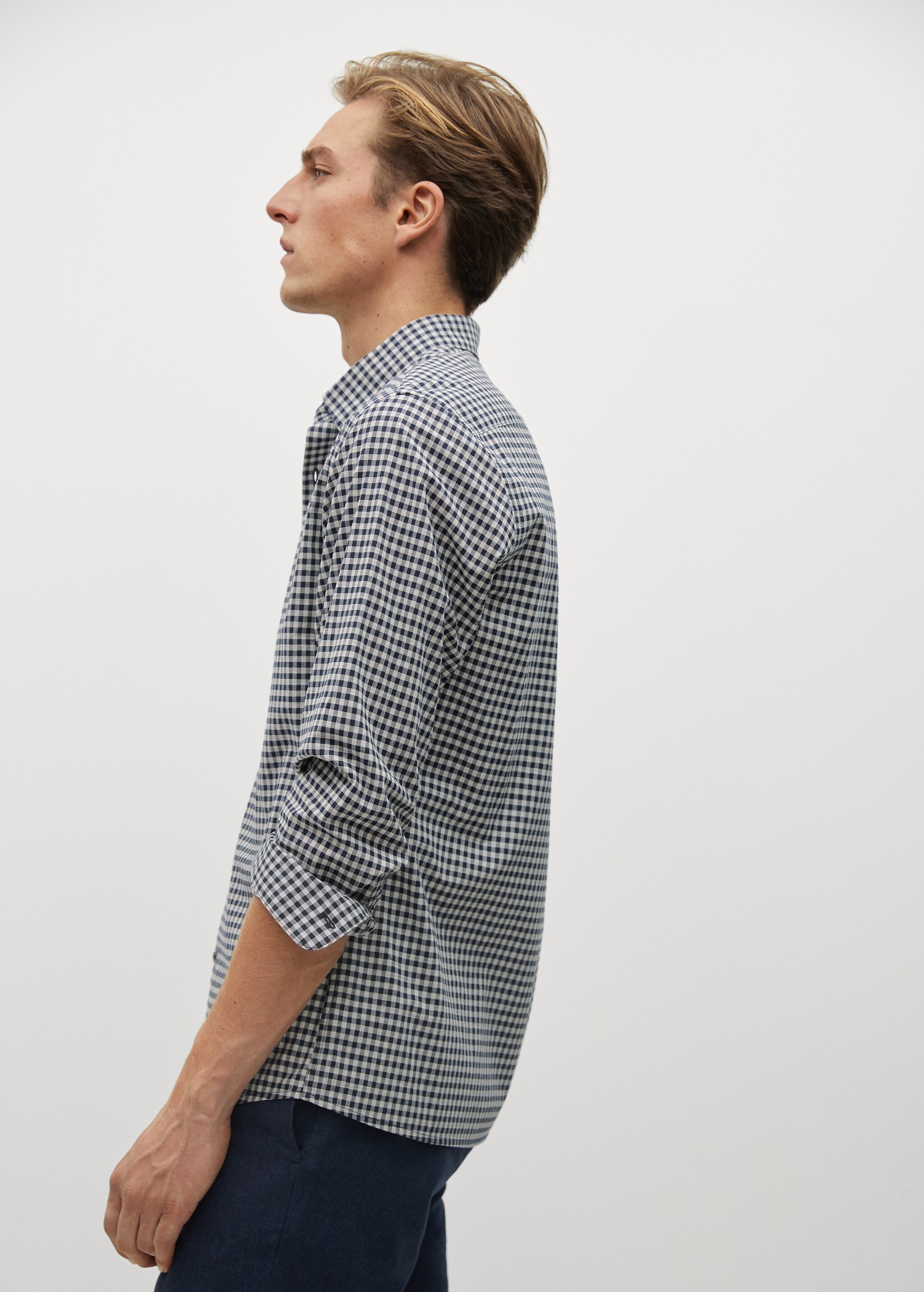 Camisa slim fit cuadro vichy - Detalle del artículo 4