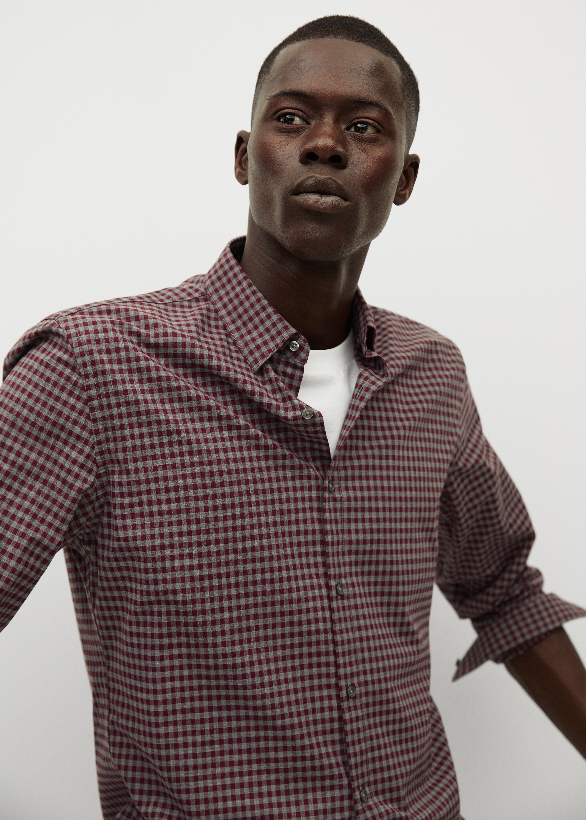 Camisa slim fit cuadro vichy - Detalle del artículo 1
