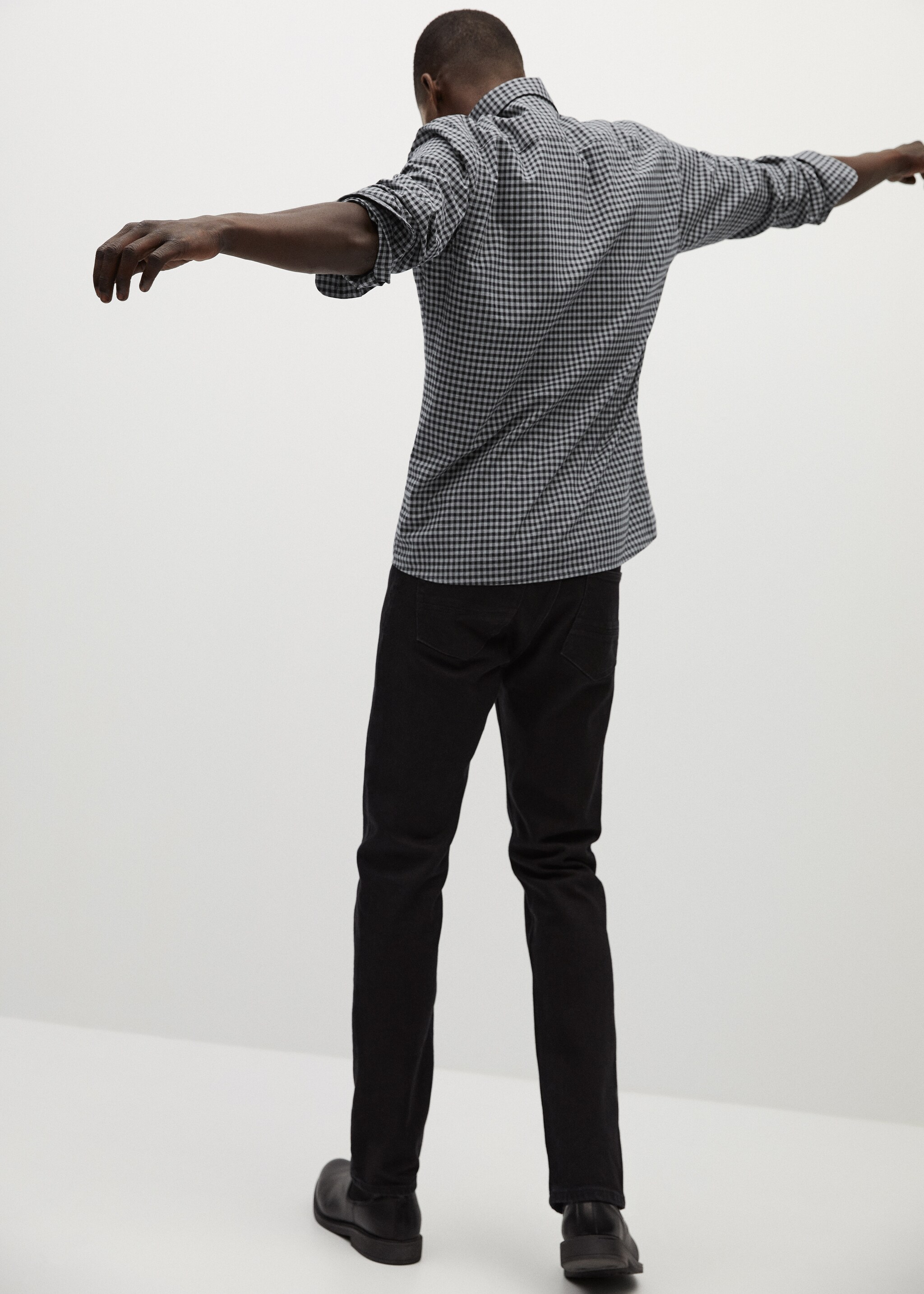 Camisa slim fit cuadro vichy - Reverso del artículo