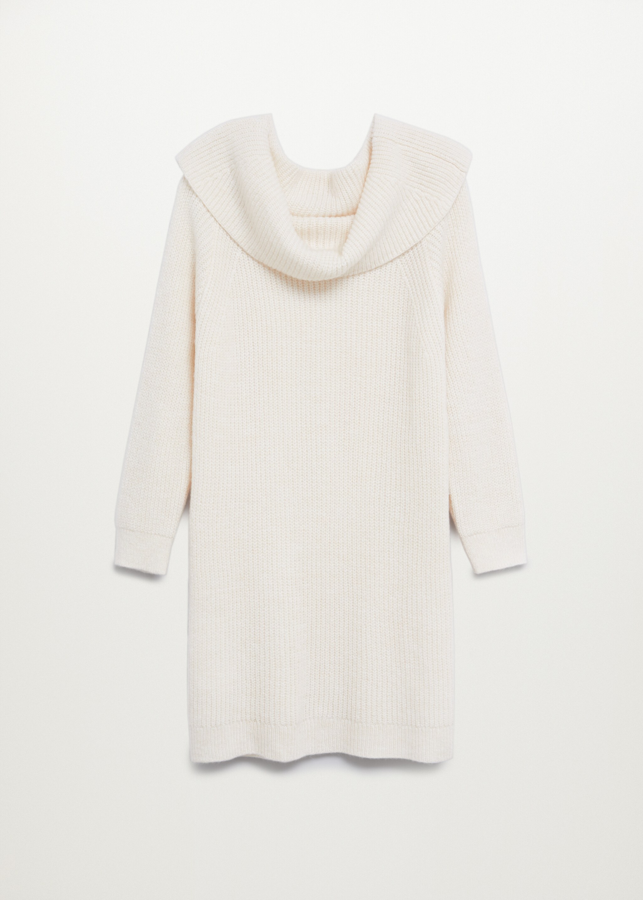 Boat-neck knitted dress - Article without model