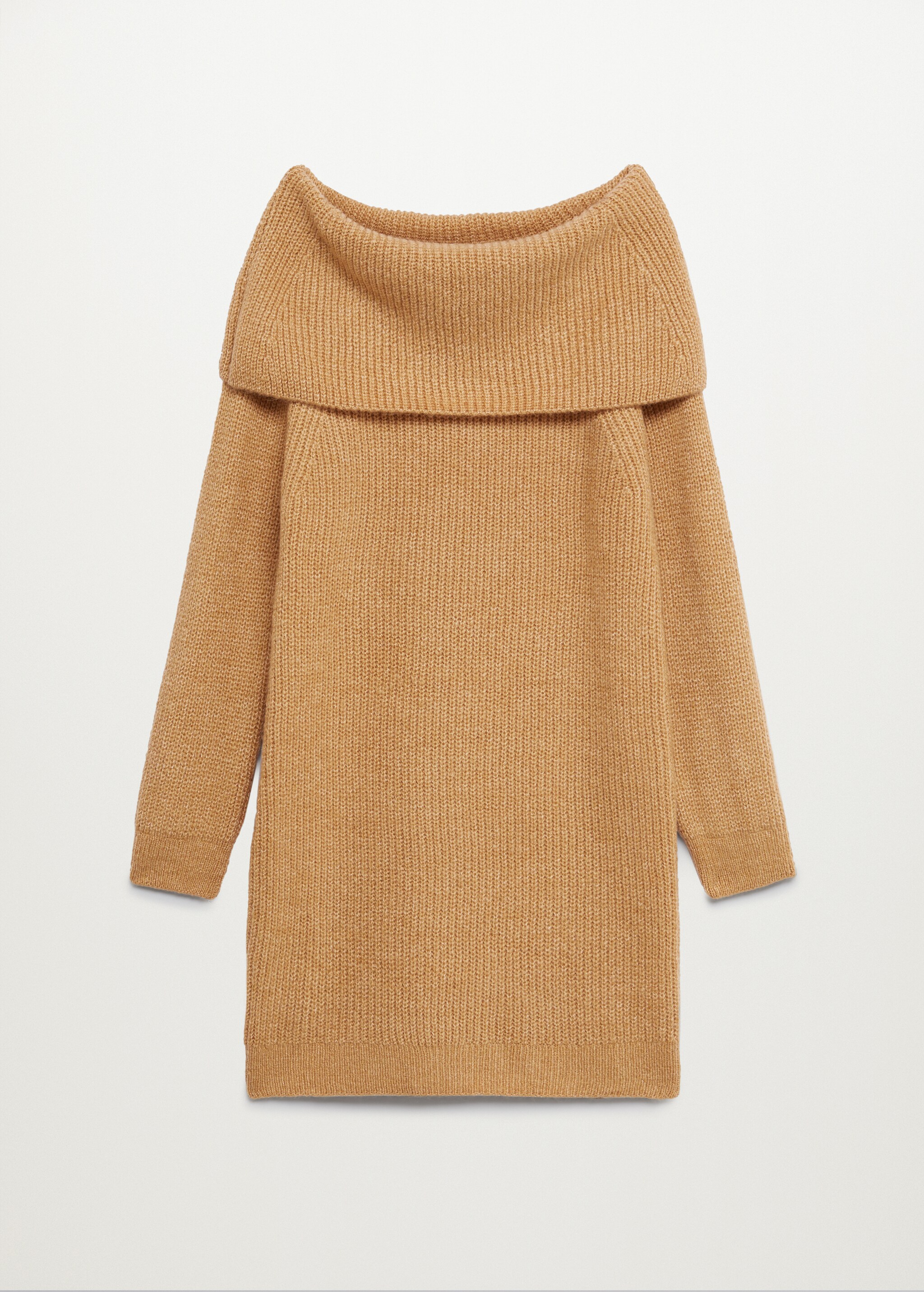 Boat-neck knitted dress - Article without model