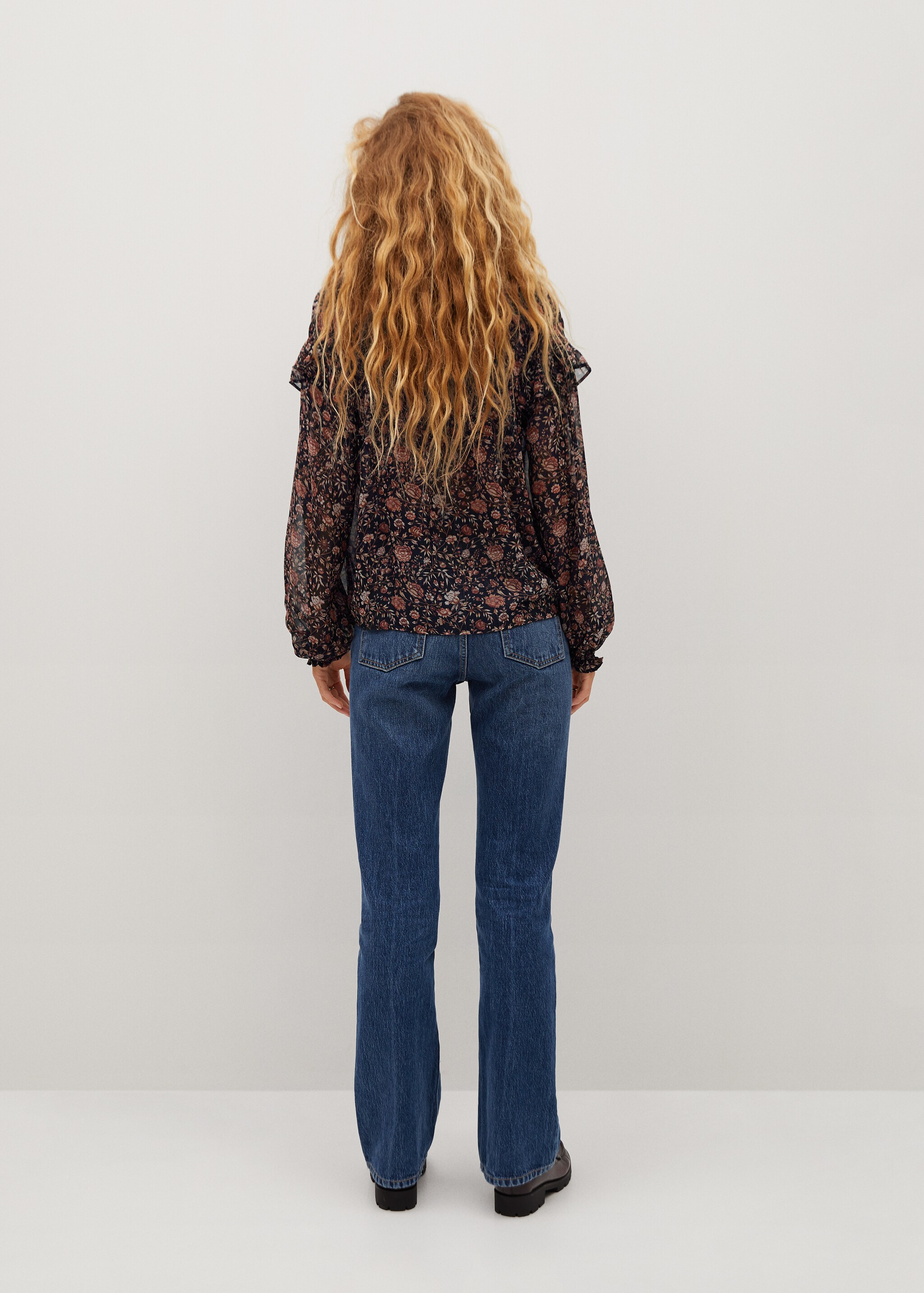 Blusa estampado floral - Reverso del artículo