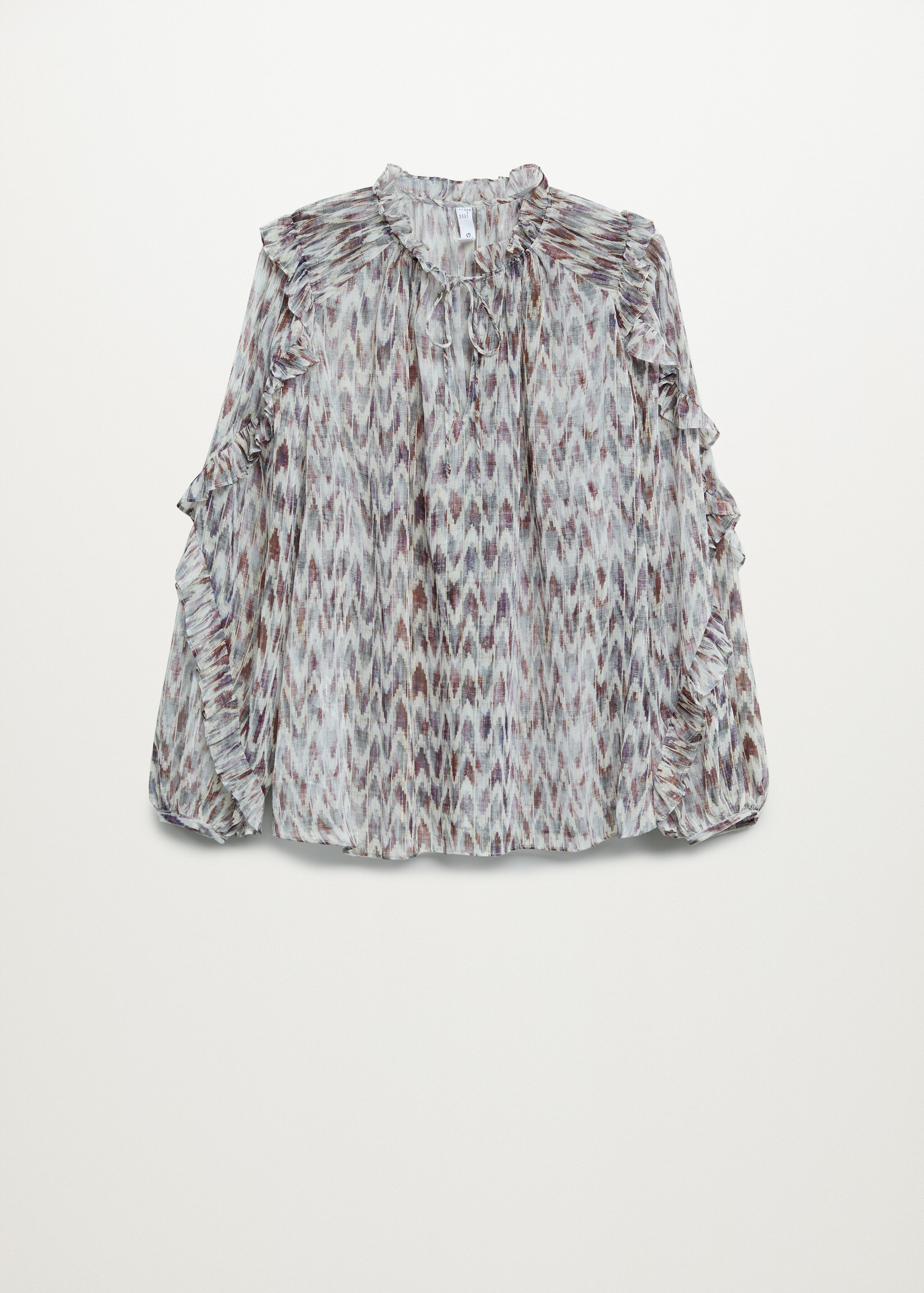 Blusa estampada volantes - Artículo sin modelo