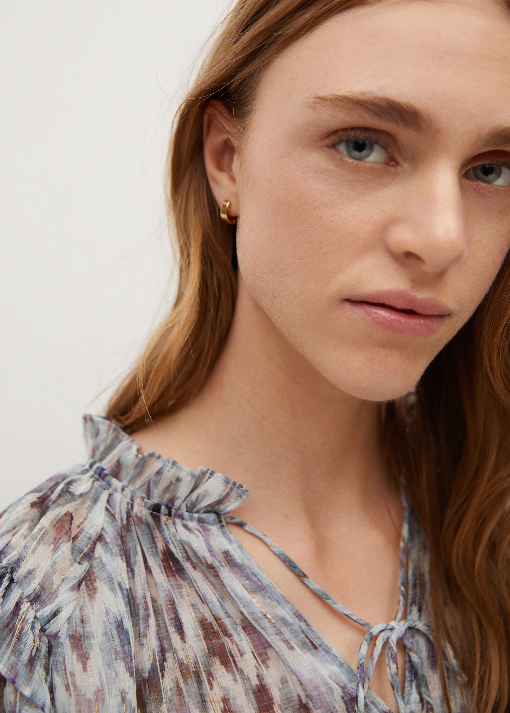 Blusa estampada volantes - Detalle del artículo 3