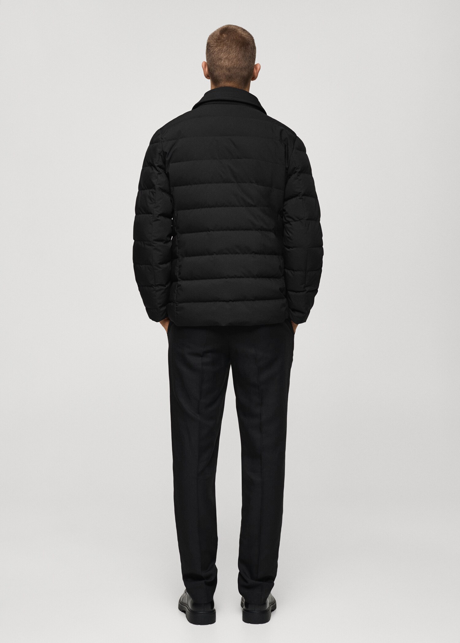 Water-repellent feather-filled jacket - Reverse of the article