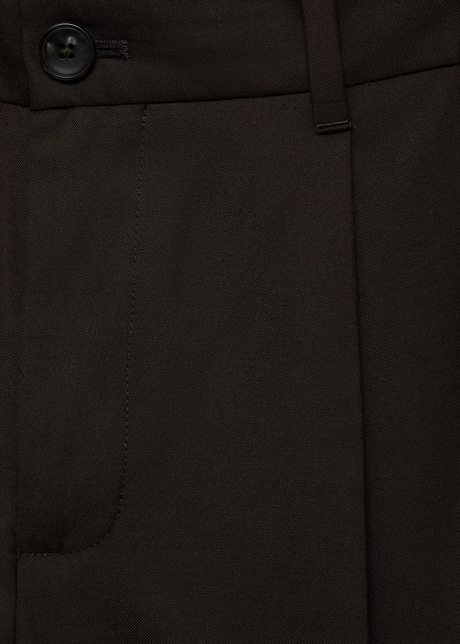 Regular-fit pleated trousers - Details of the article 0