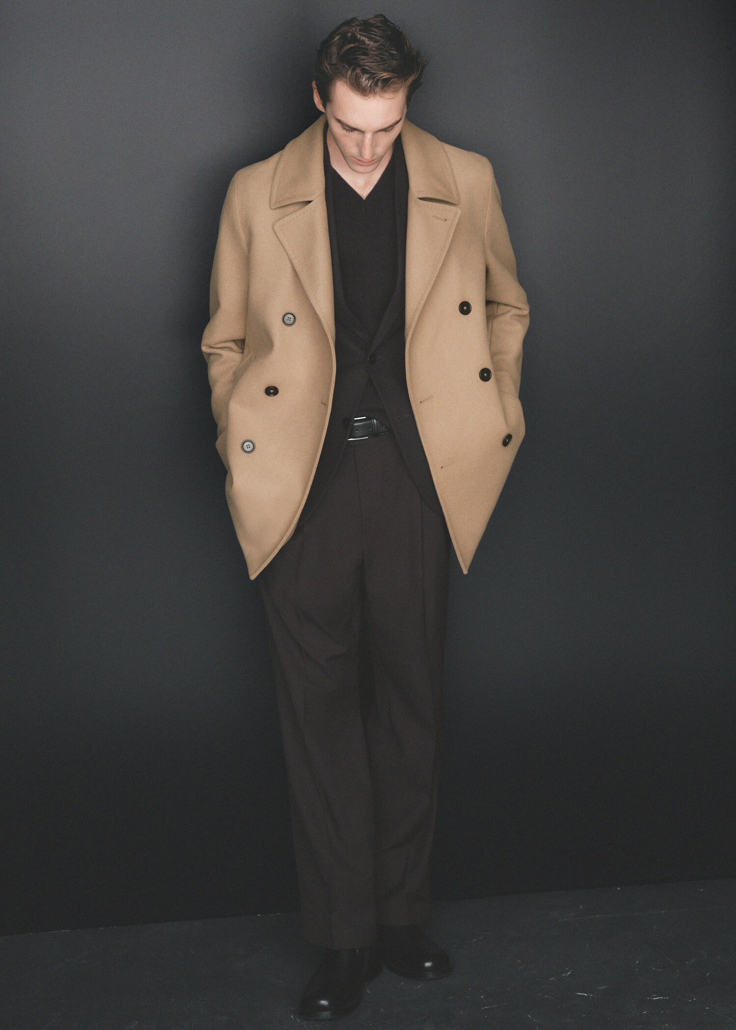 Manteau laine croisé boutons - Détail de l'article 3