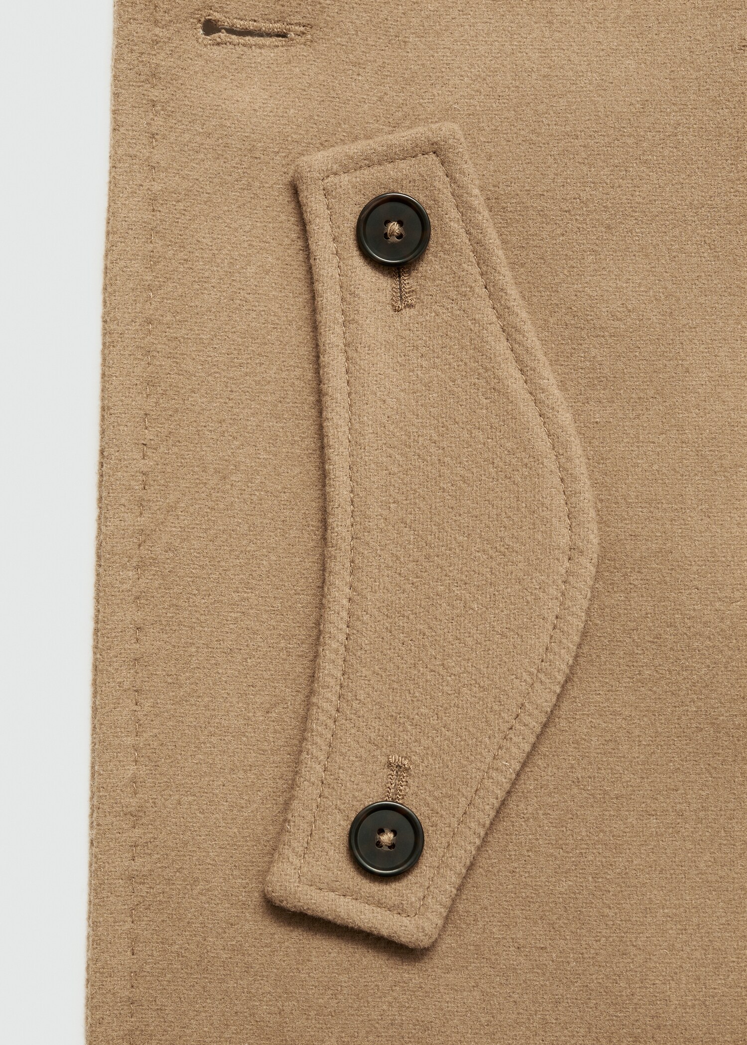 Manteau laine croisé boutons - Détail de l'article 8