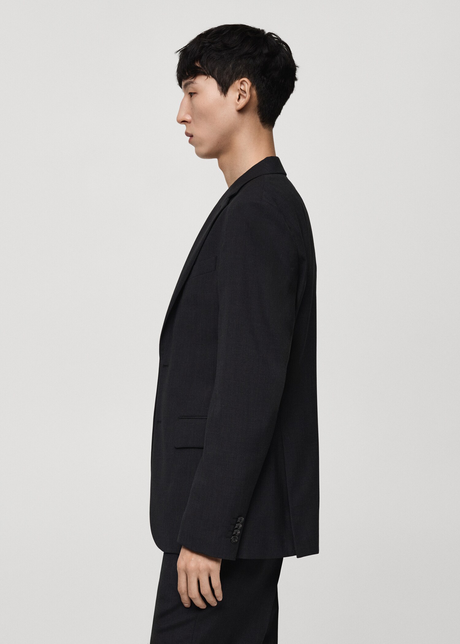 Slim-fit colbert 100% scheerwol - Detail van het artikel 2