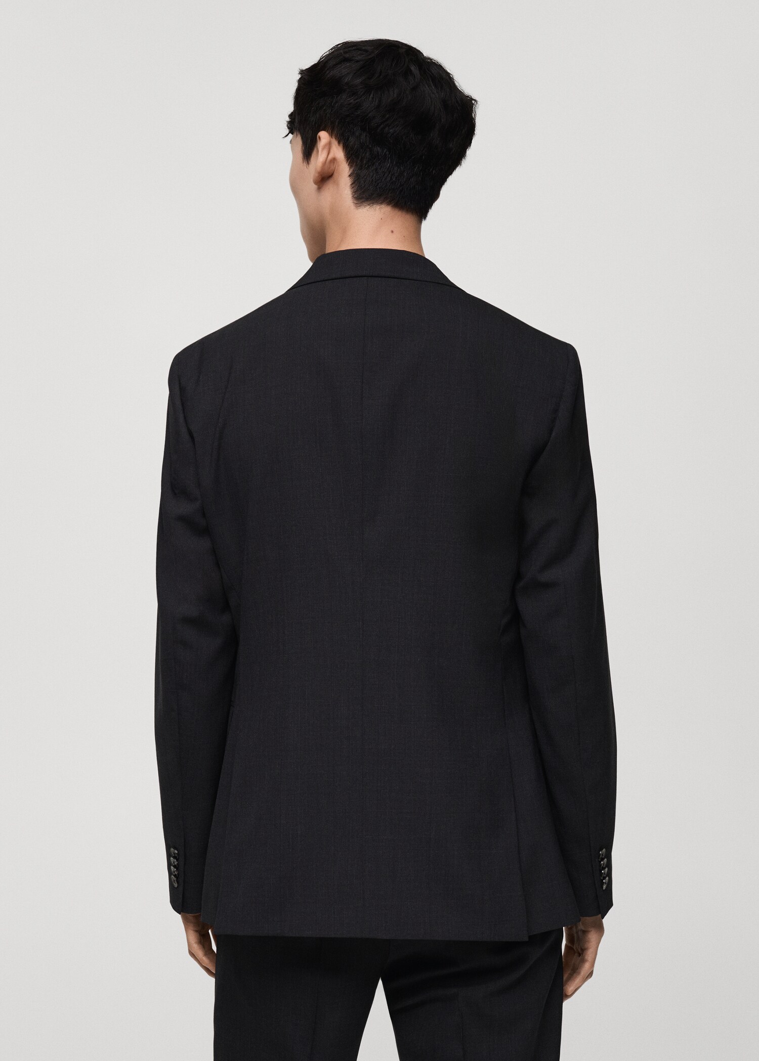 Slim-fit colbert 100% scheerwol - Achterkant van het artikel
