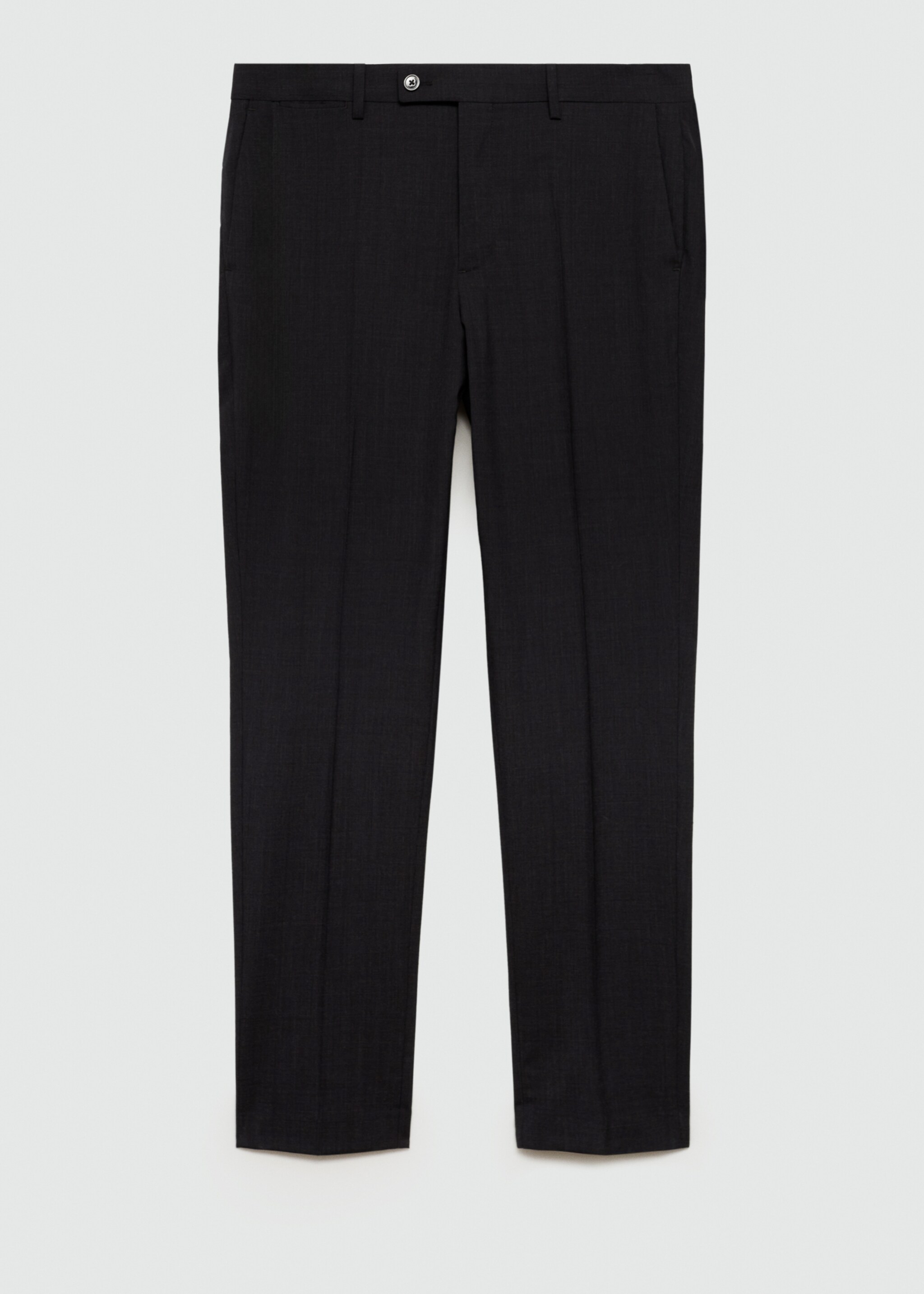 Pantaloni de costum slim fit din lână virgină 100 % - Articol fără model, Gri. Ref: 77035971-00.