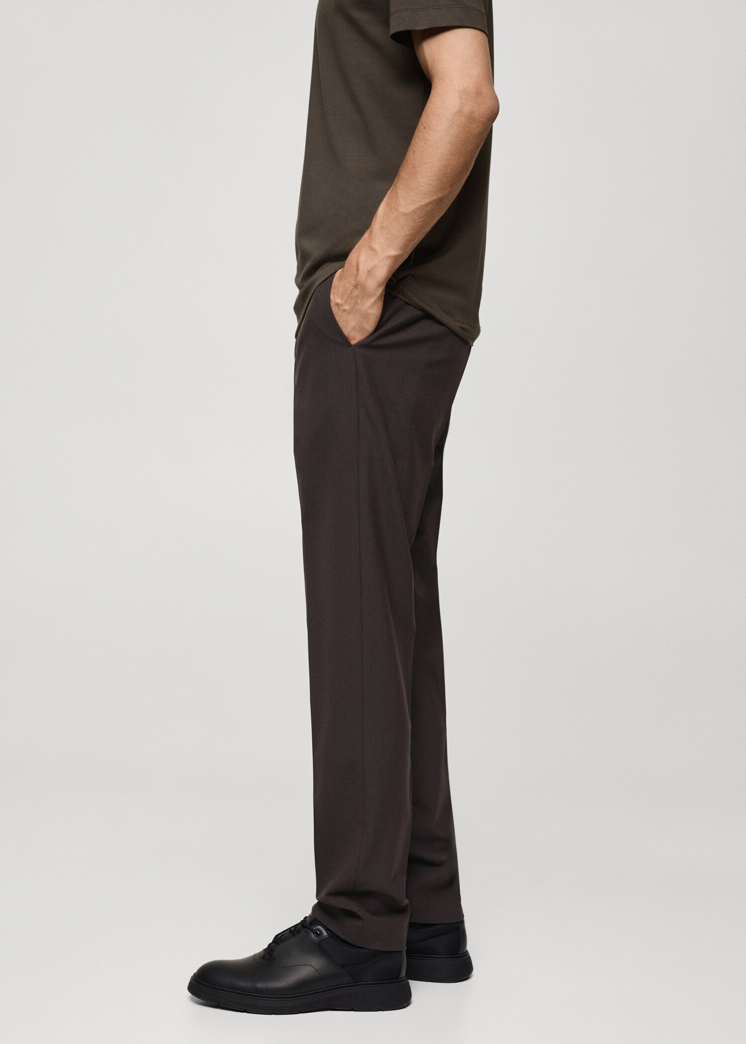 Crease-resistant wool suit trousers - Details of the article 2