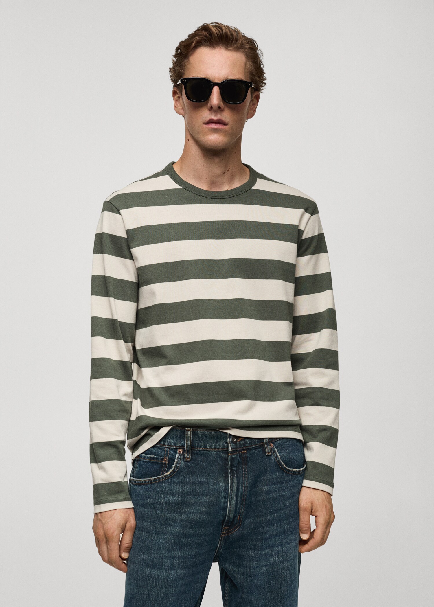 Striped long sleeves t-shirt - Medium plane