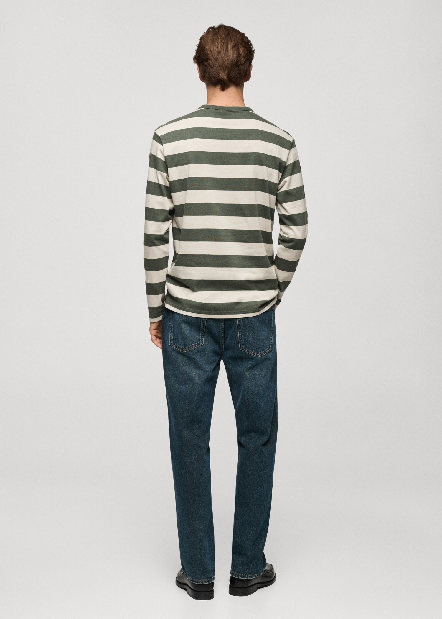 Striped long sleeves t-shirt - Reverse of the article