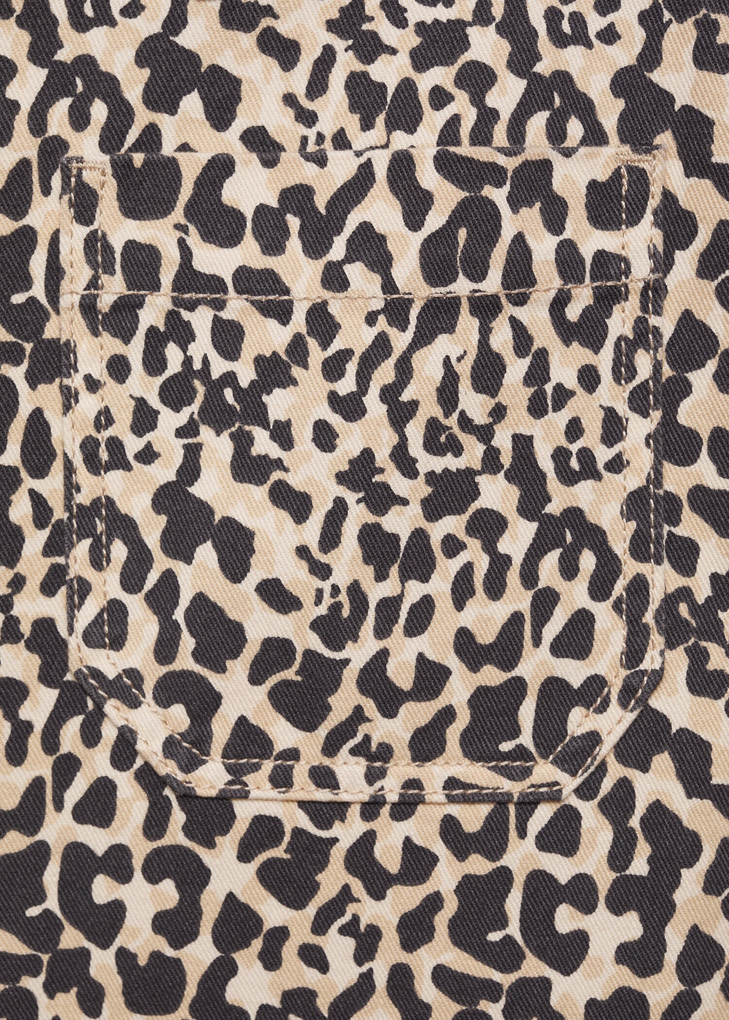 Leopard straight pants - Details of the article 0