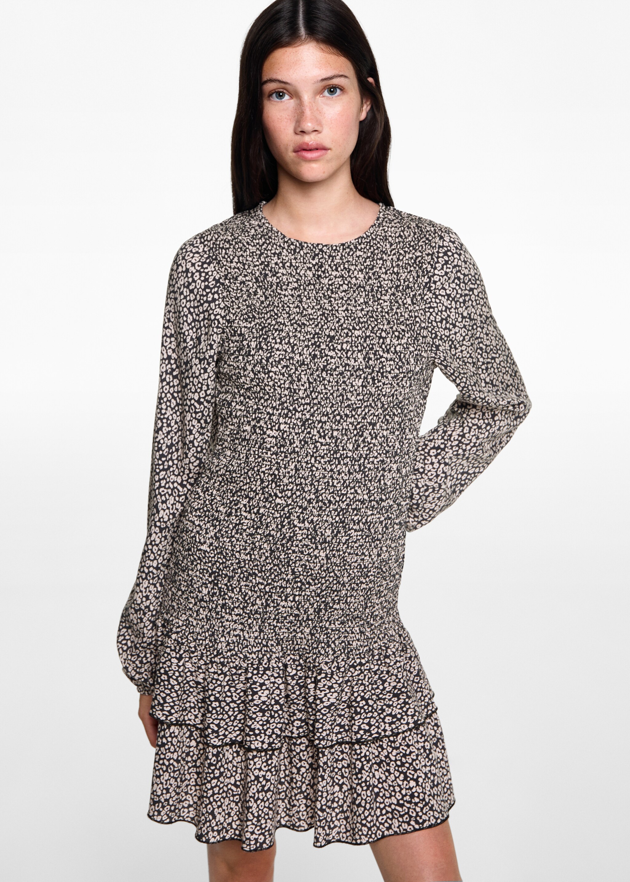 Leopard print dress - Medium plane, Black. Ref: 77035988-00.
