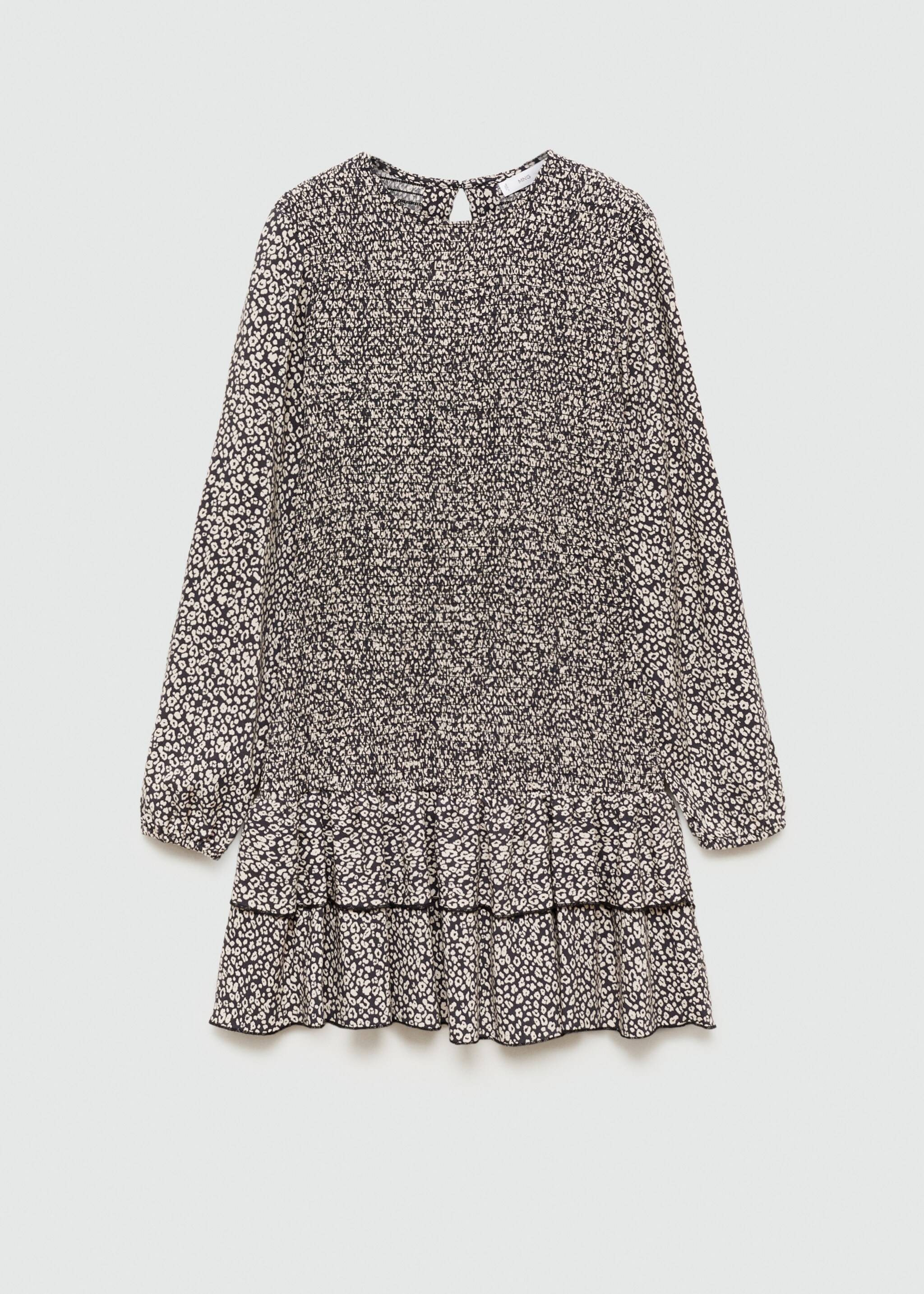 Leopard print dress - Article without model, Black. Ref: 77035988-00.