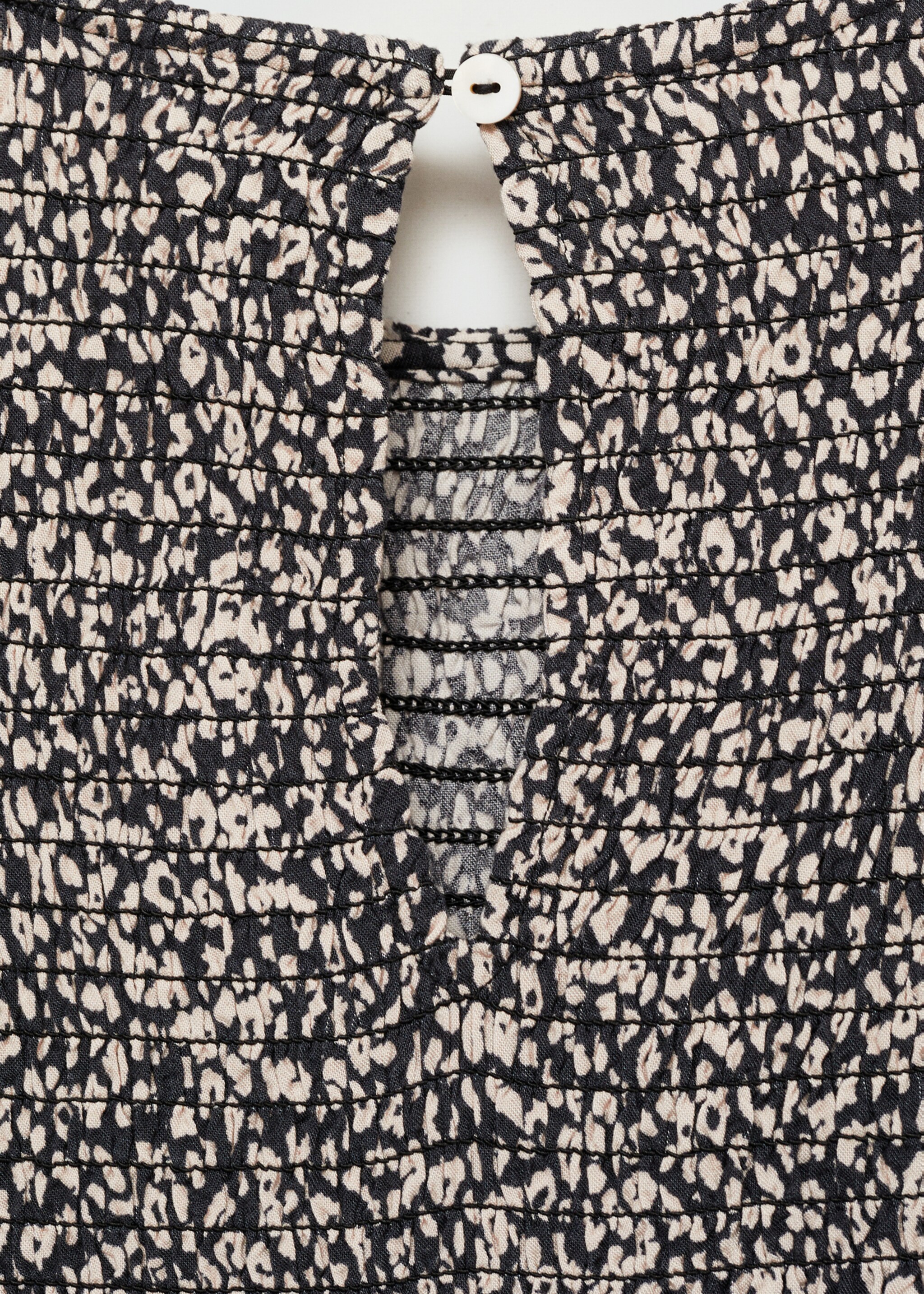 Leopard print dress - Details of the article 0, Black. Ref: 77035988-00.
