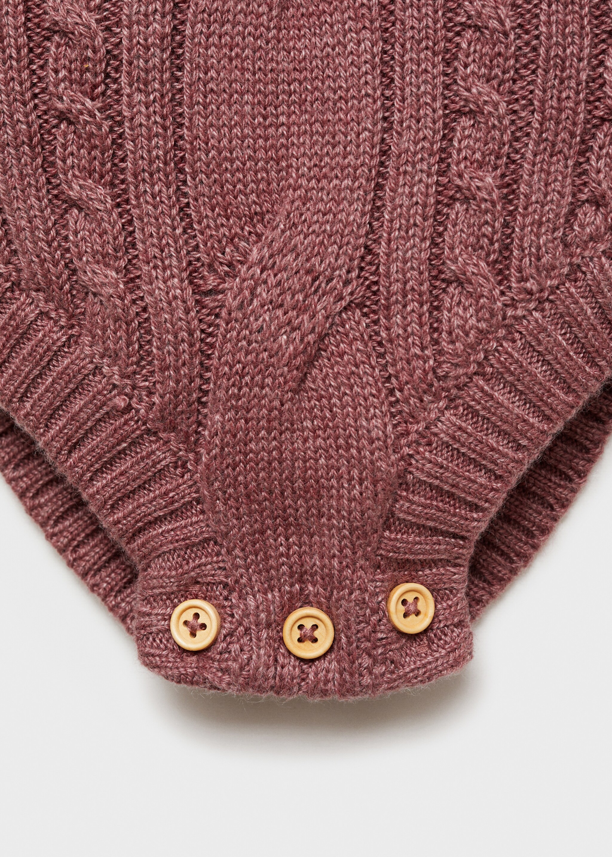 Cable-knit romper - Details of the article 0