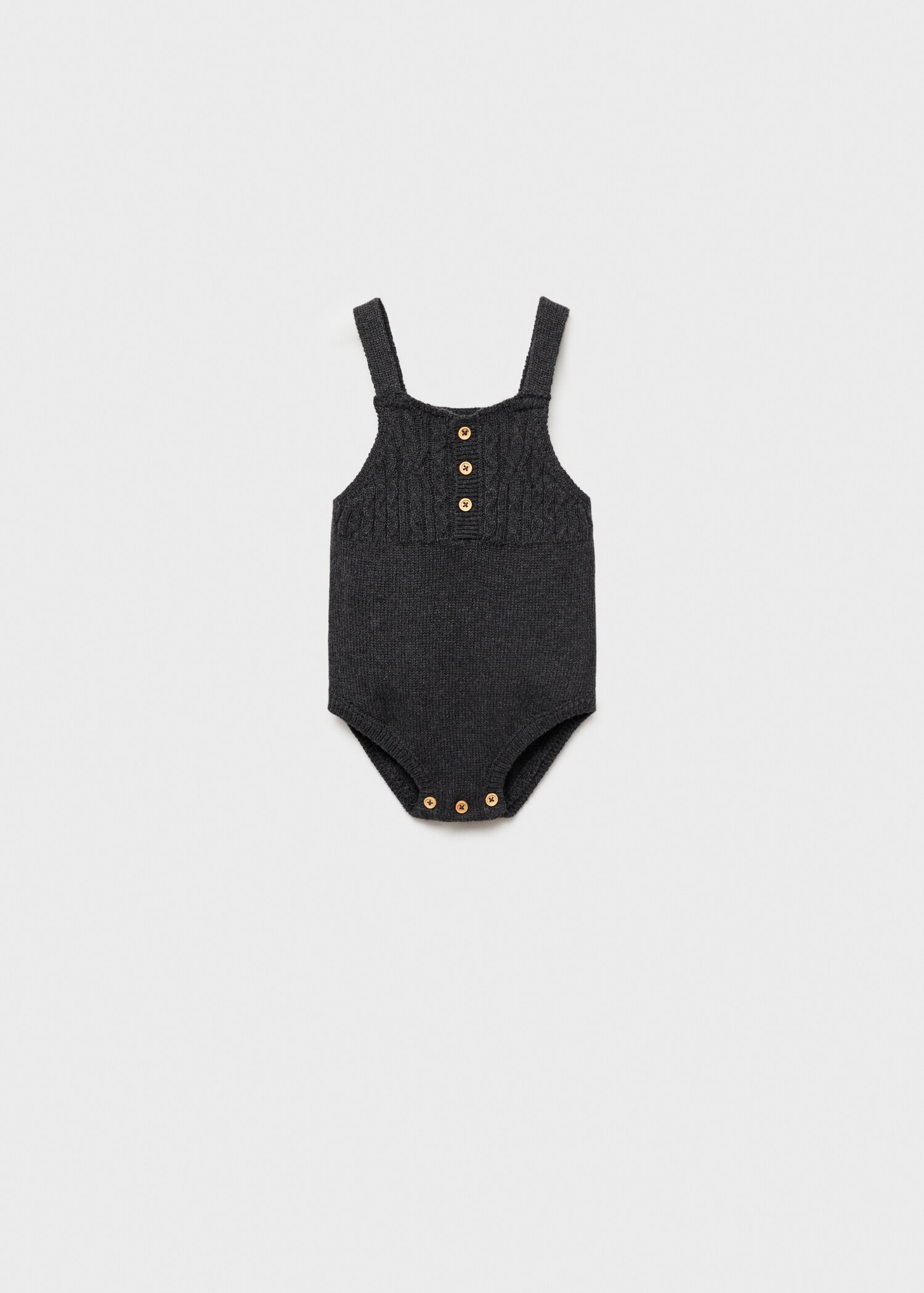 Cotton-knit romper - Article without model