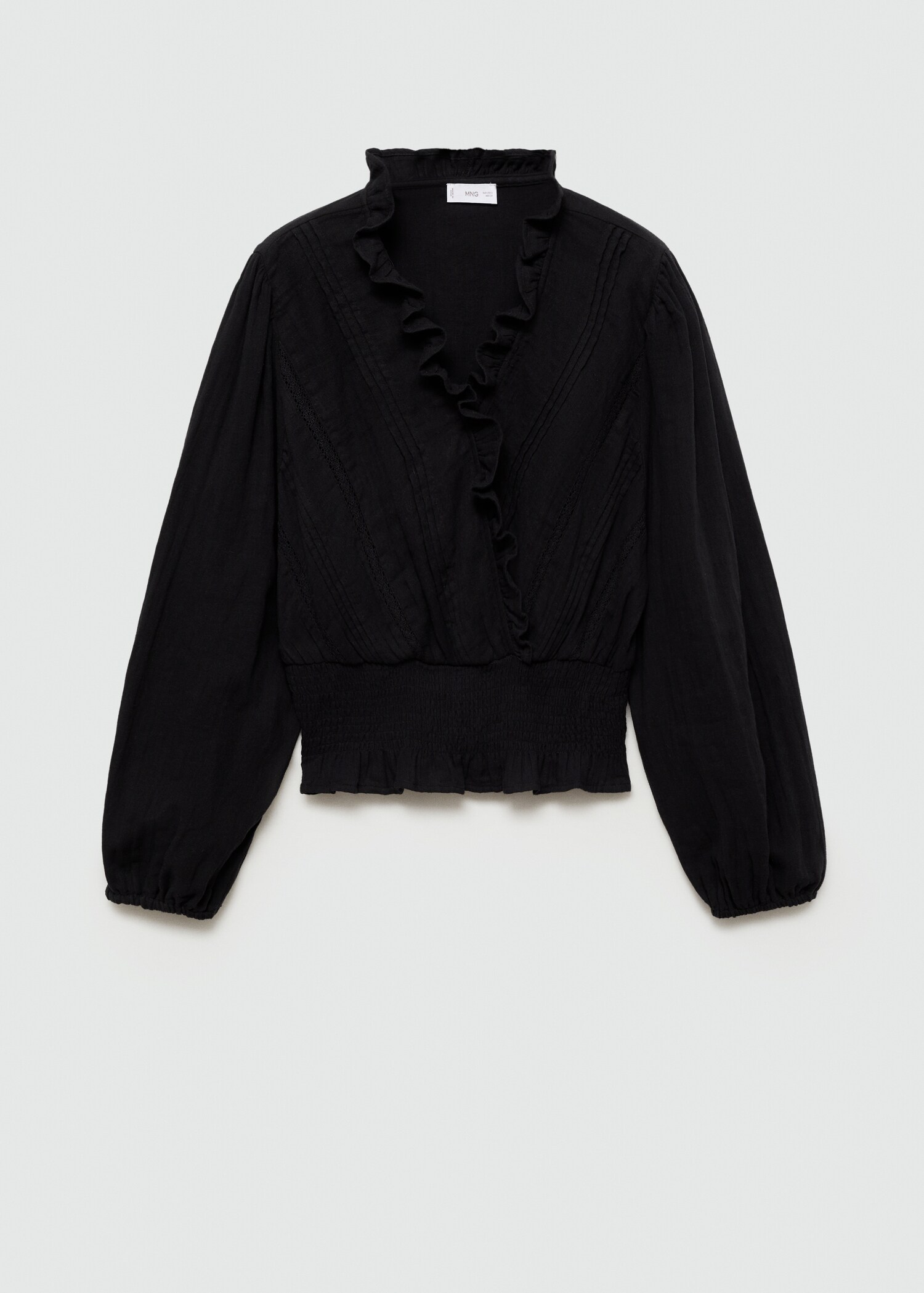 Wrap V-neckline blouse - Article without model