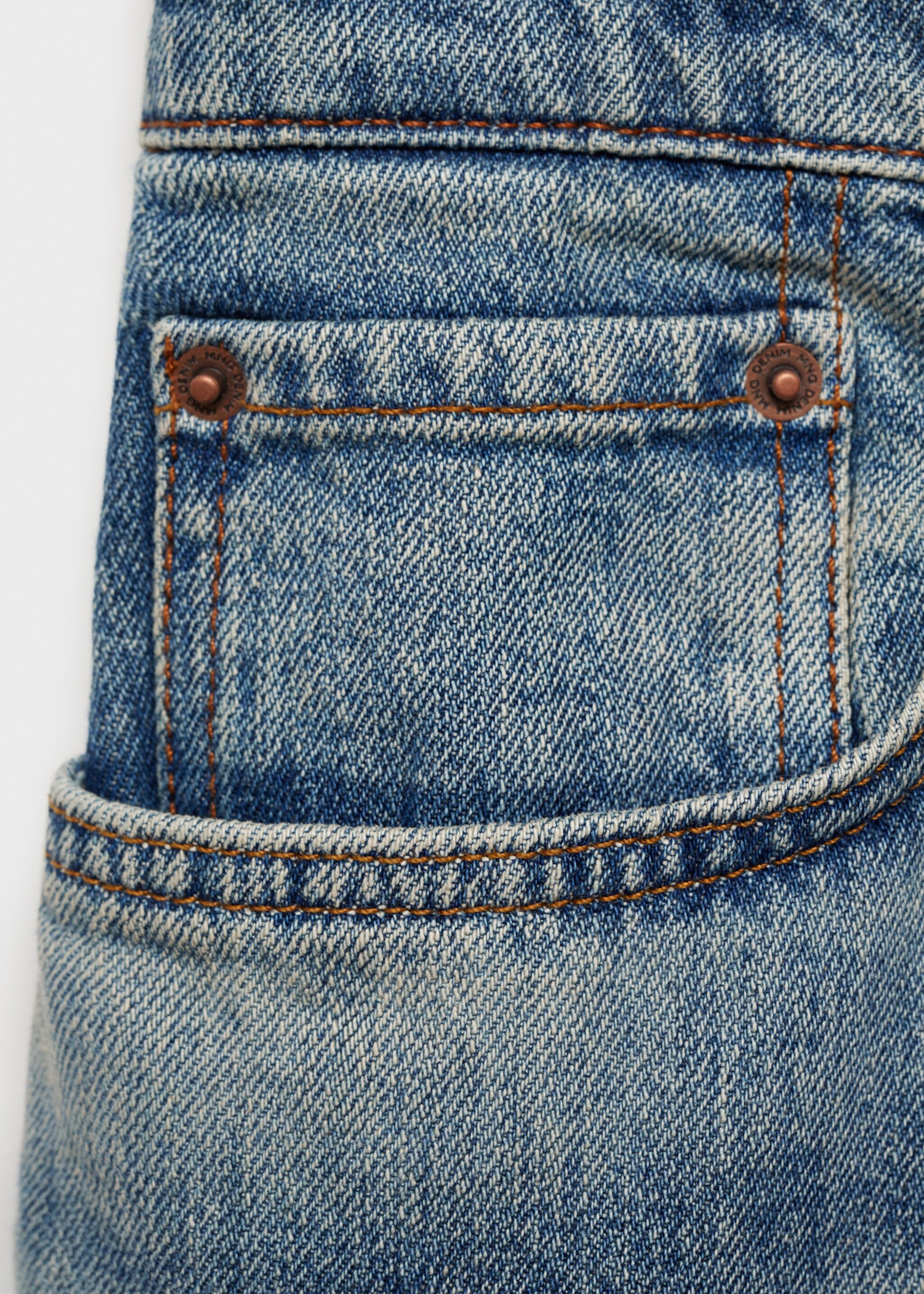 Jeans straight fit efecto desgastado - Detalle del artículo 8