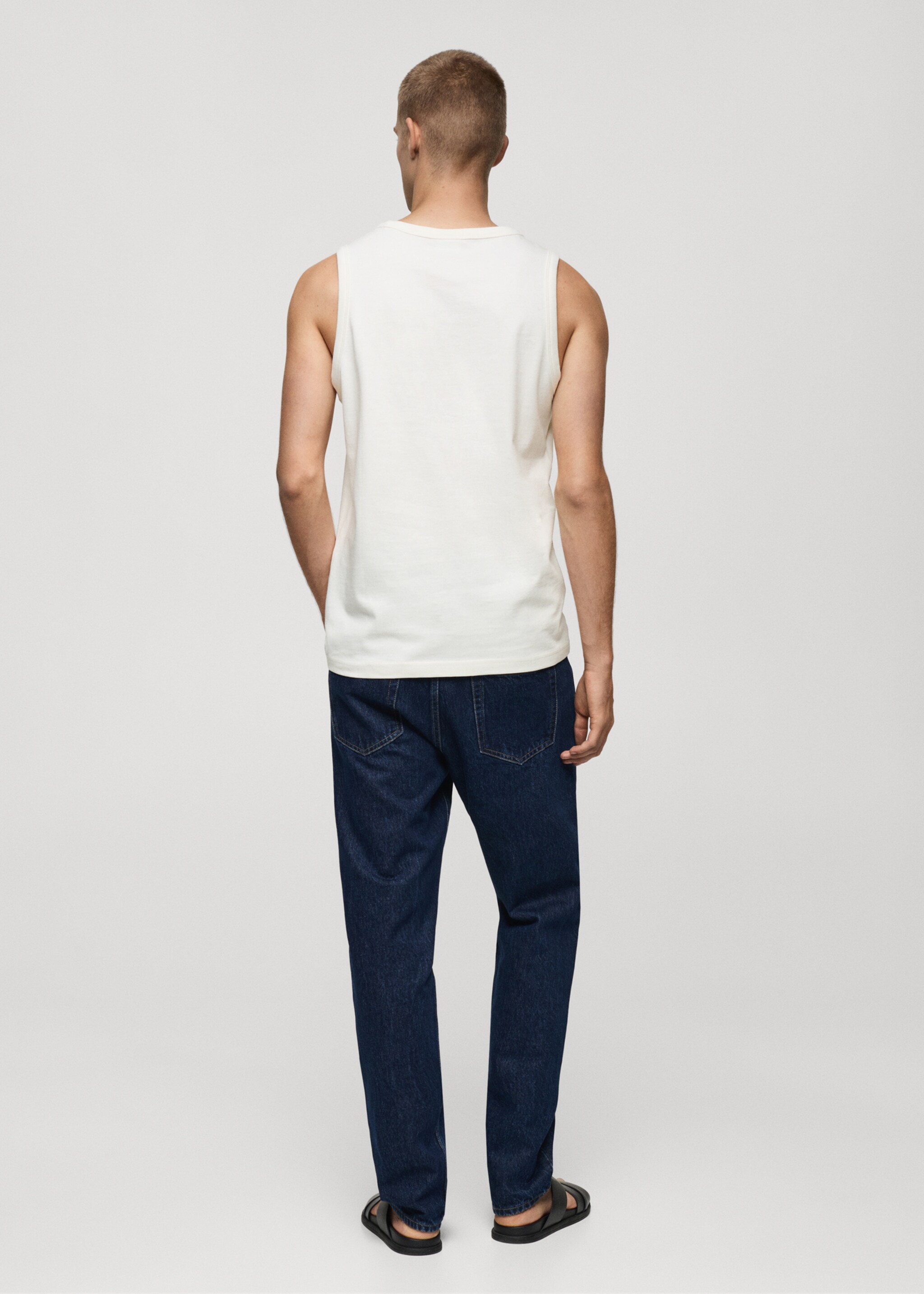 T-shirt 100 % coton bretelles - Verso de l’article