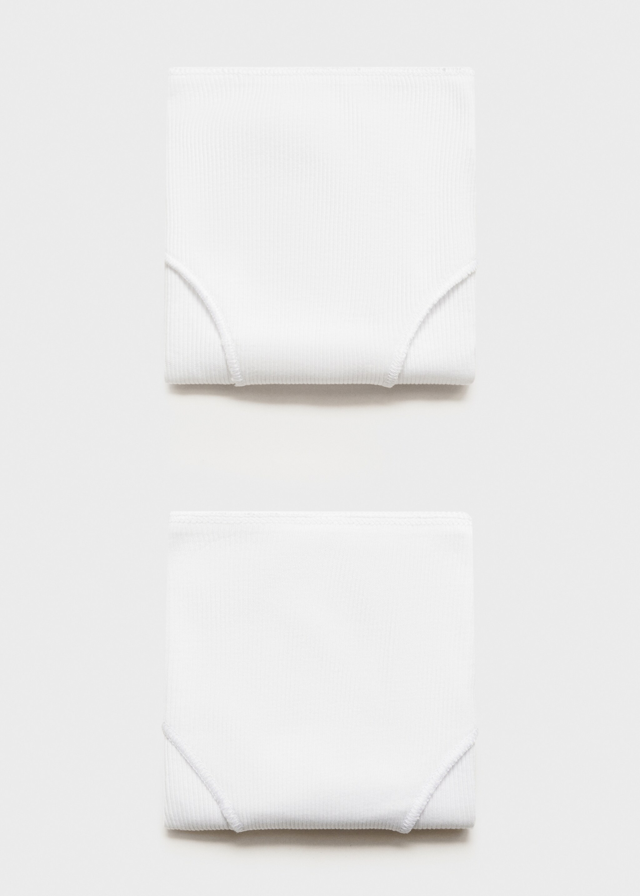 Pack 2 braguitas básicas - Artículo sin modelo, Blanco roto. Ref: 77036005-00.