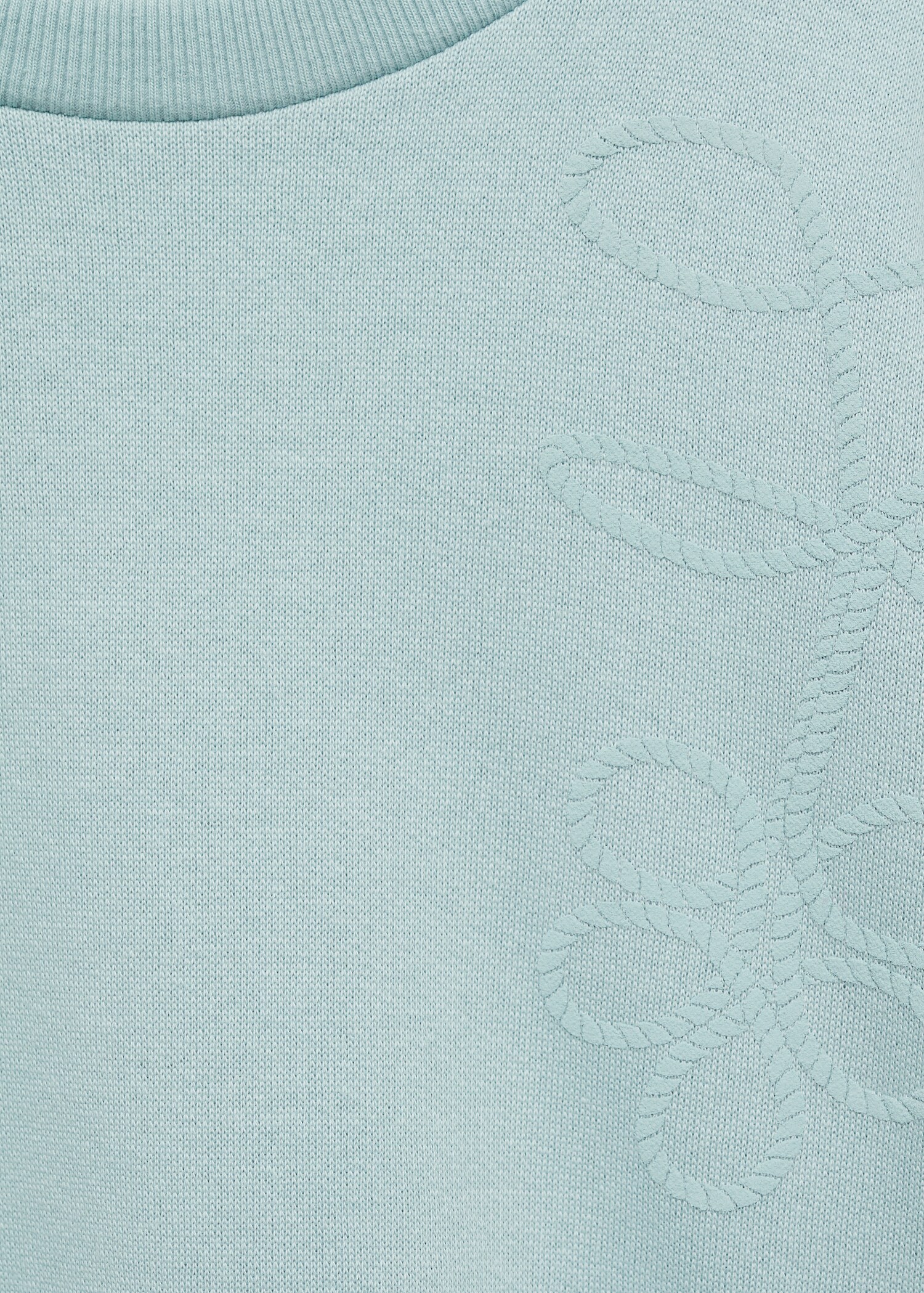 Baumwoll-Sweatshirt mit Stickdetail - Rückseite des Artikels
