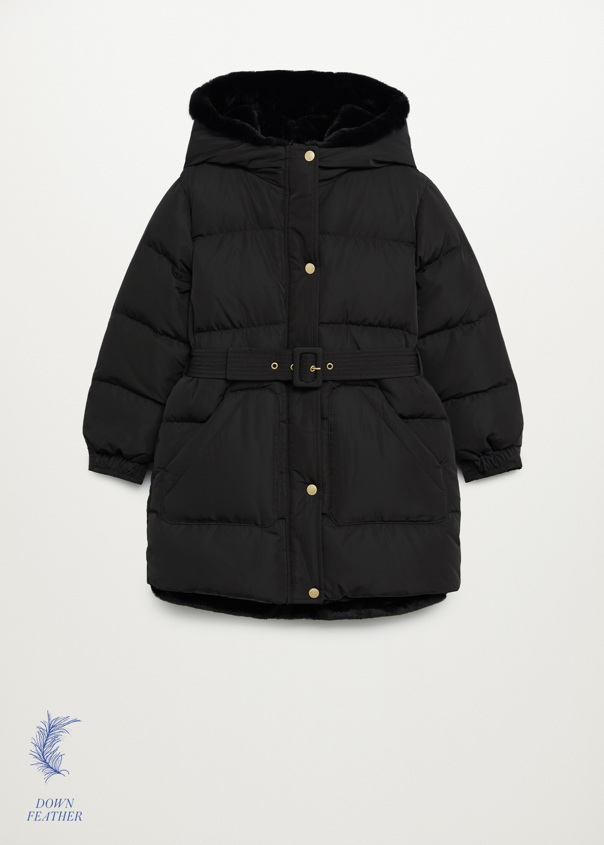 Anorak plumón cinturón - Artículo sin modelo