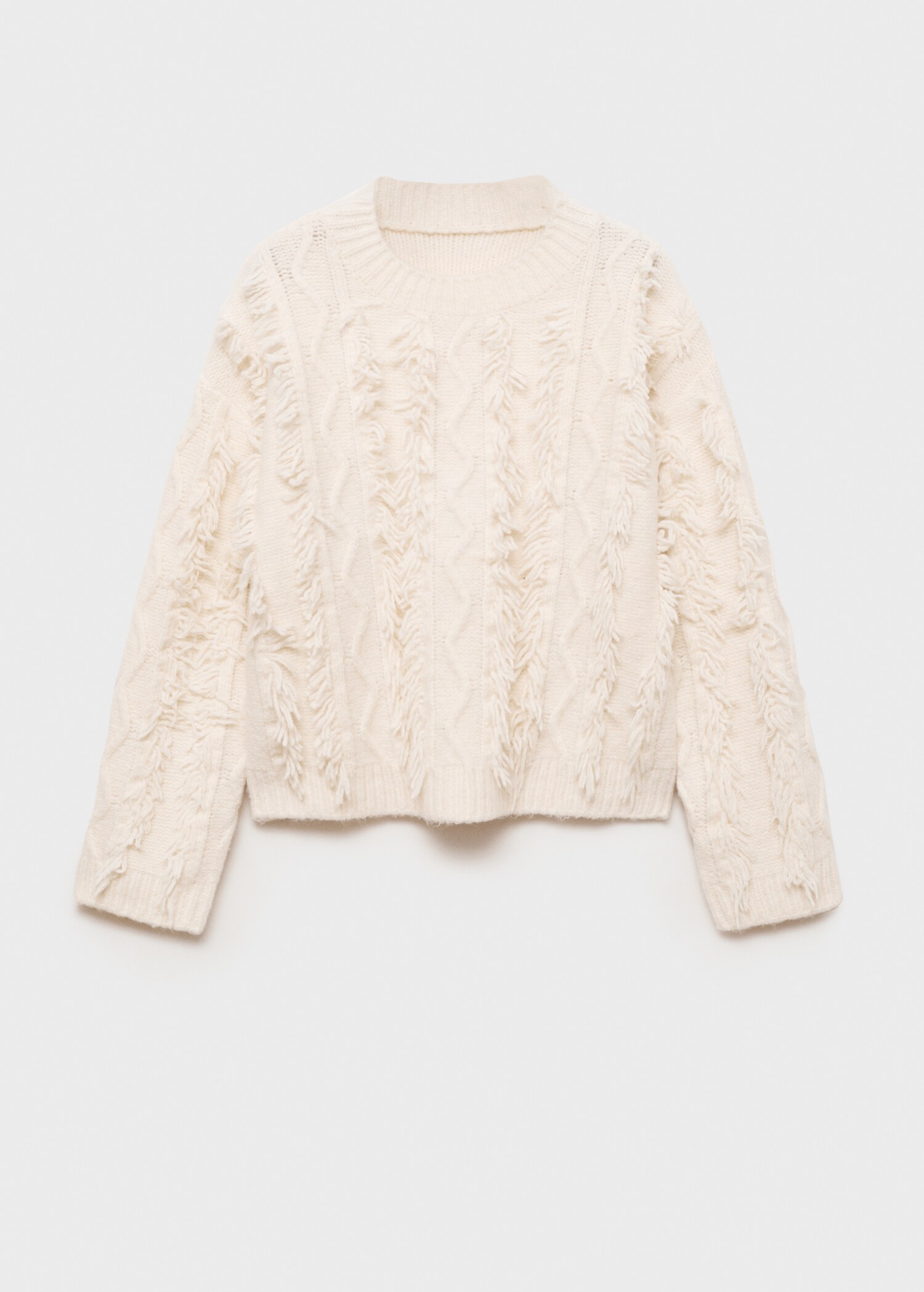 Strickpullover mit Fransen - Artikel ohne Model