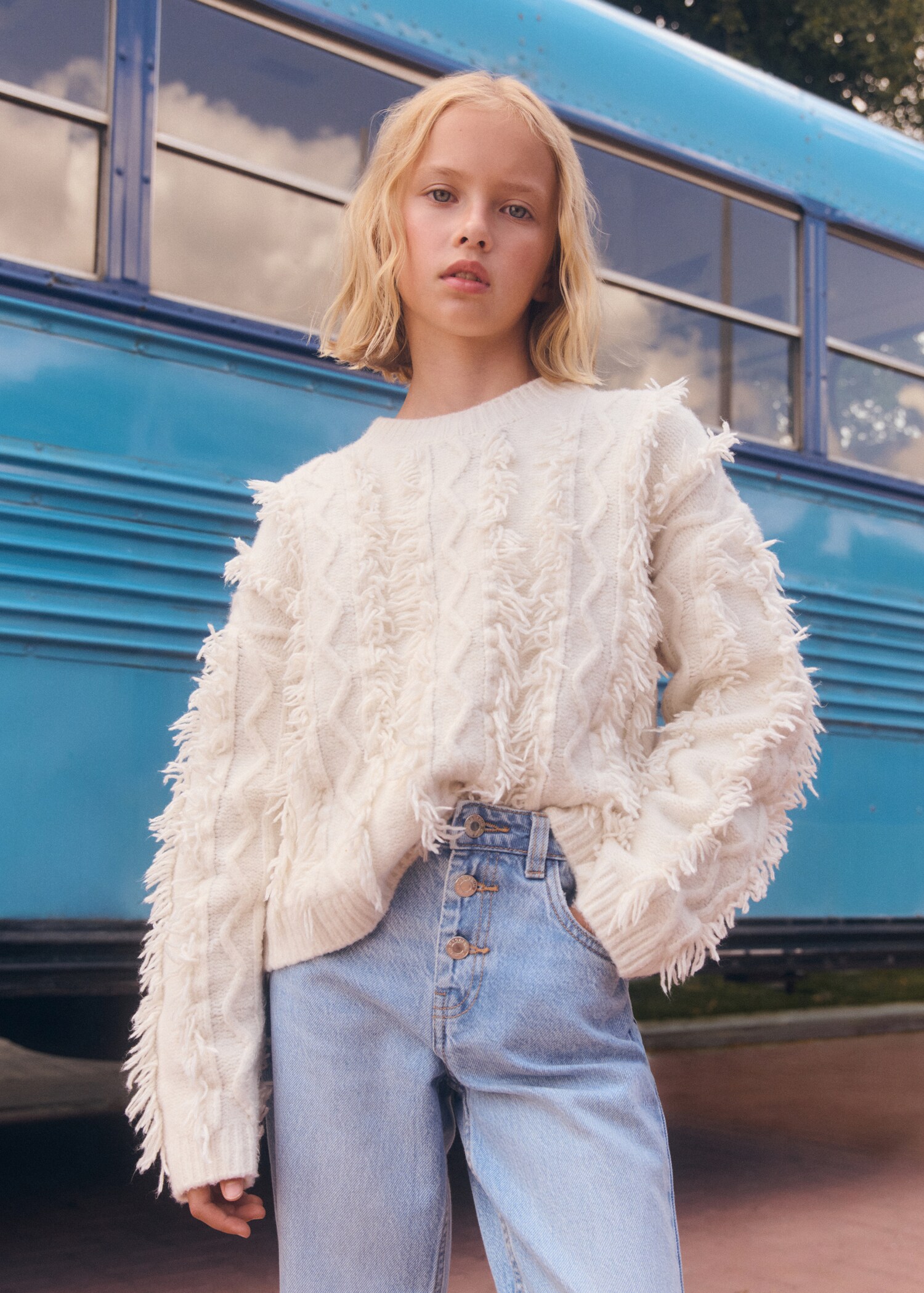 Strickpullover mit Fransen - Detail des Artikels 5